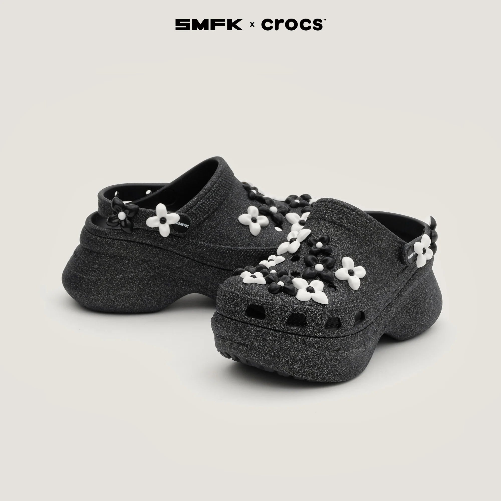 SMFK X CROCS BAE CLOG BLACK DIAMOND