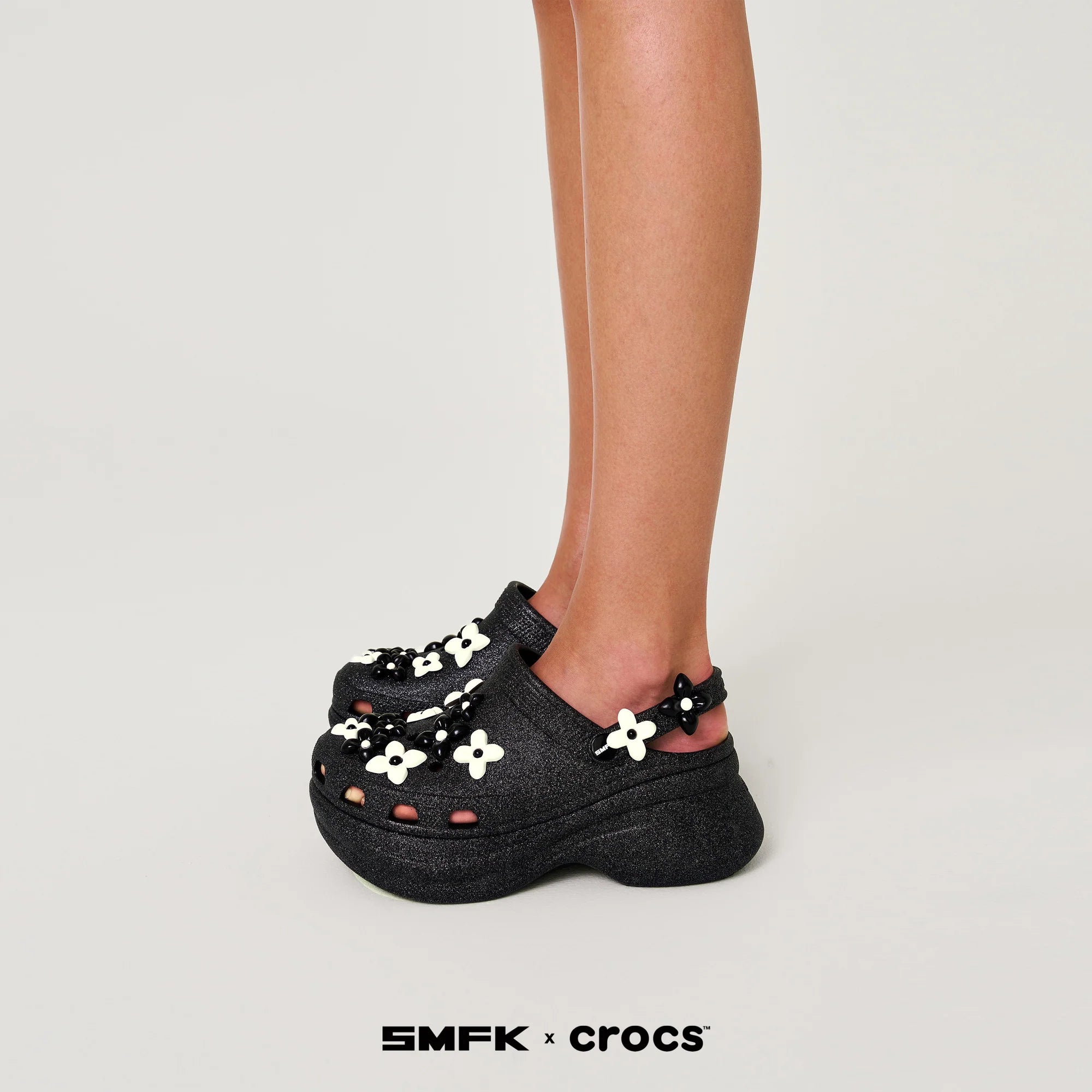 SMFK X CROCS BAE CLOG BLACK DIAMOND