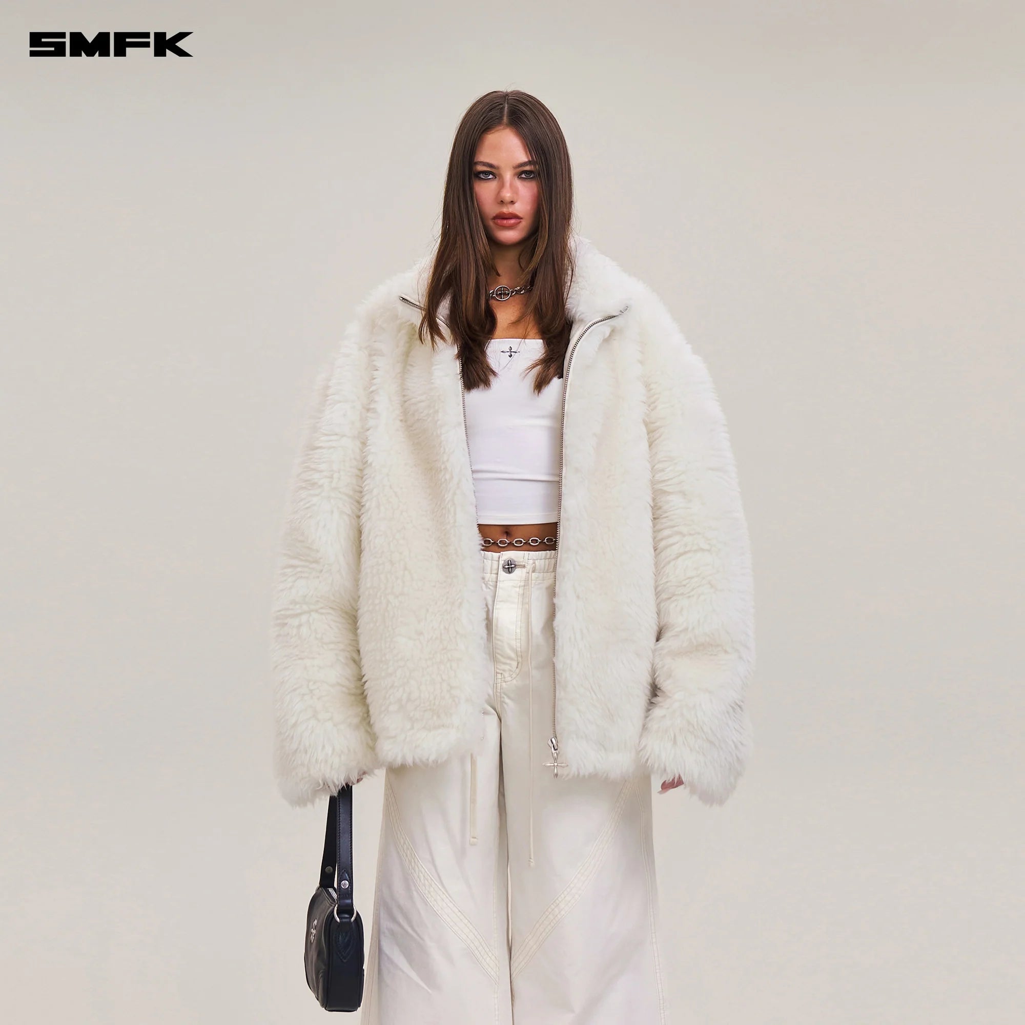 COMPASS MODE RAW WOOL SPORTS JACKET WOOL WHITE