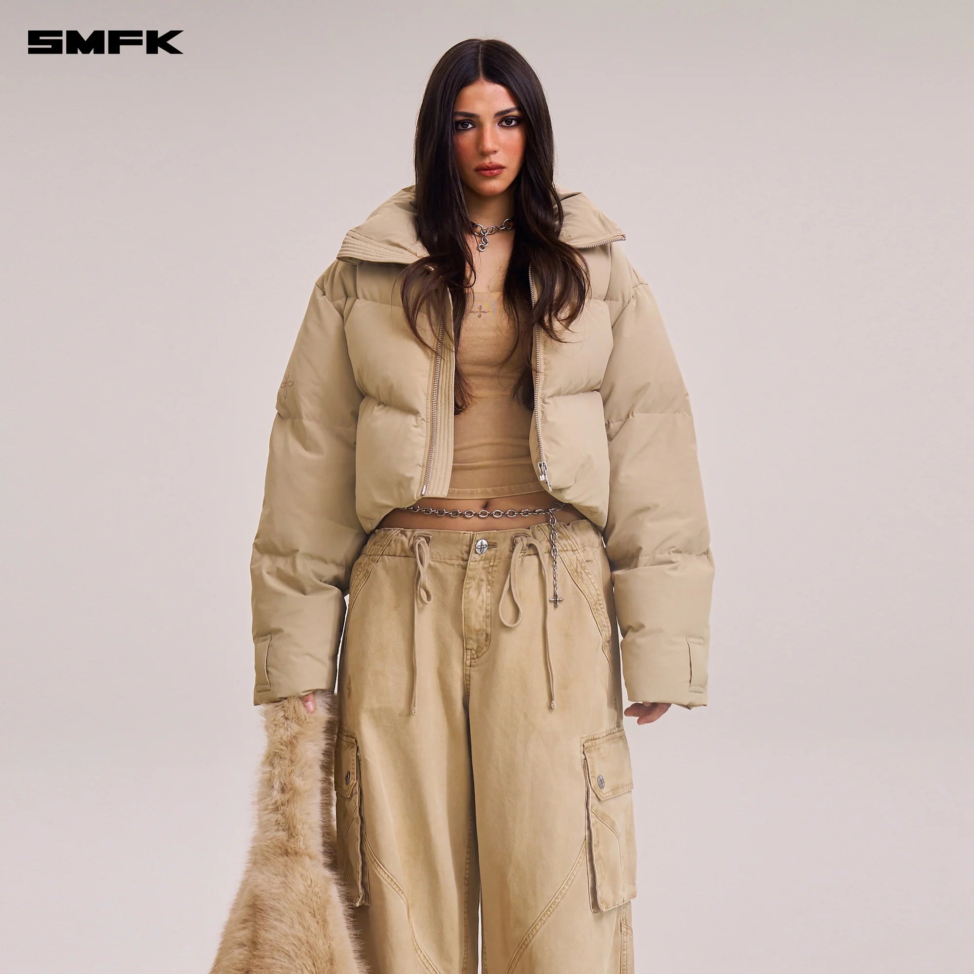 COMPASS MODE WASTELAND HUNTING DOWN JACKET/SHORT FADE SAND