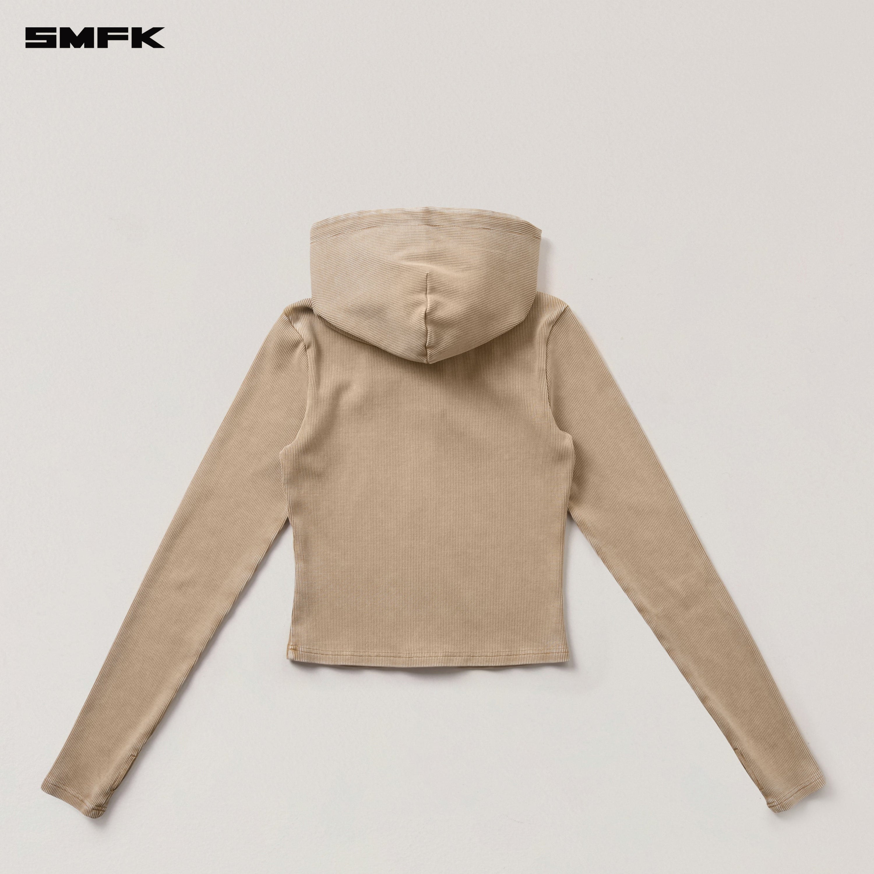 VINTAGE-SAVAGE SLIM SPORTS ZIP HOODIE/FADE DYE VANISH SAND