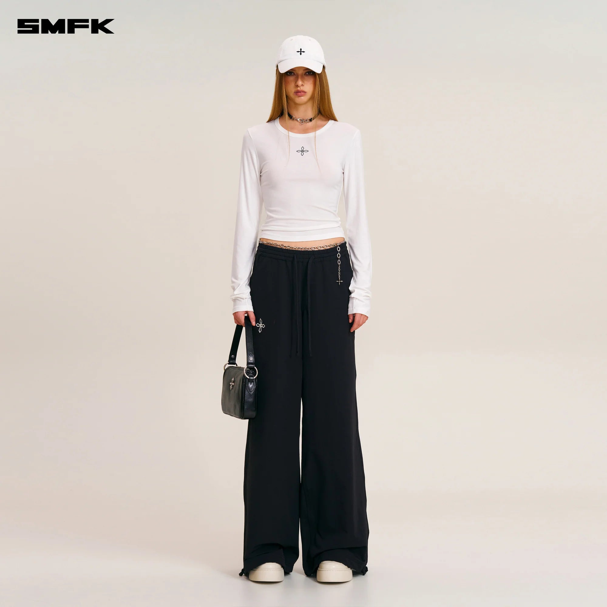 COMPASS STAMP ACETATE BODY PULLOVER SNOW MOUNTAIN WHITE