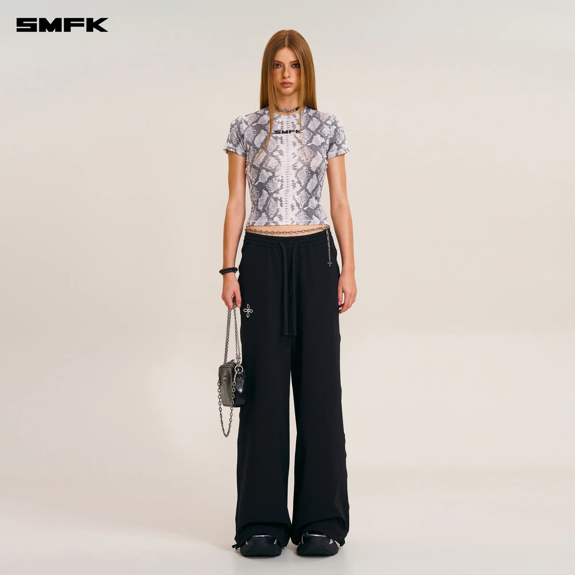 FUTURE X RIPPLE SPORTS SLIM TEE WHITE SERPENT