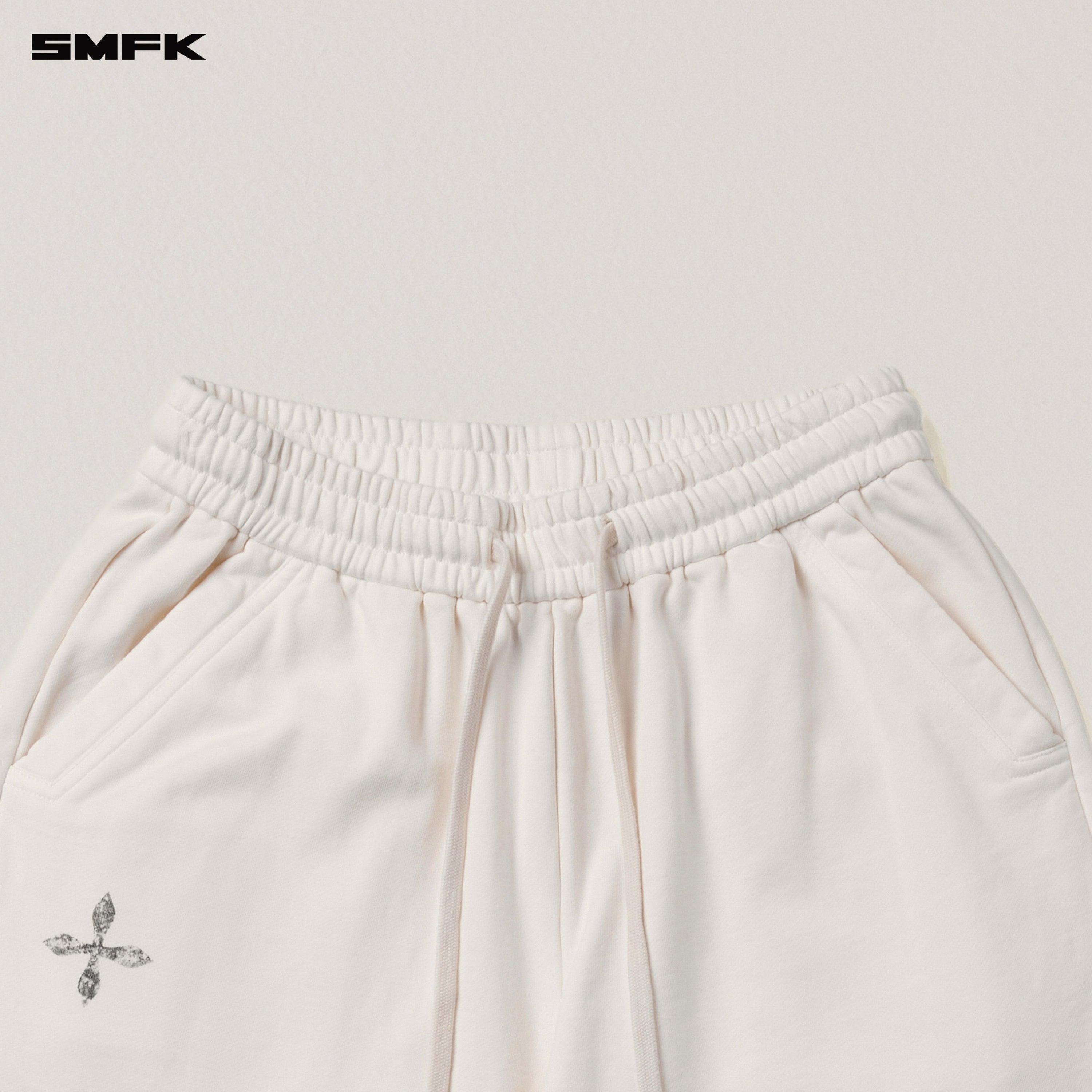 VINTAGE-SAVAGE LOOSE SPORTS PANTS/FADE DYE SNOW MOUNTAIN WHITE