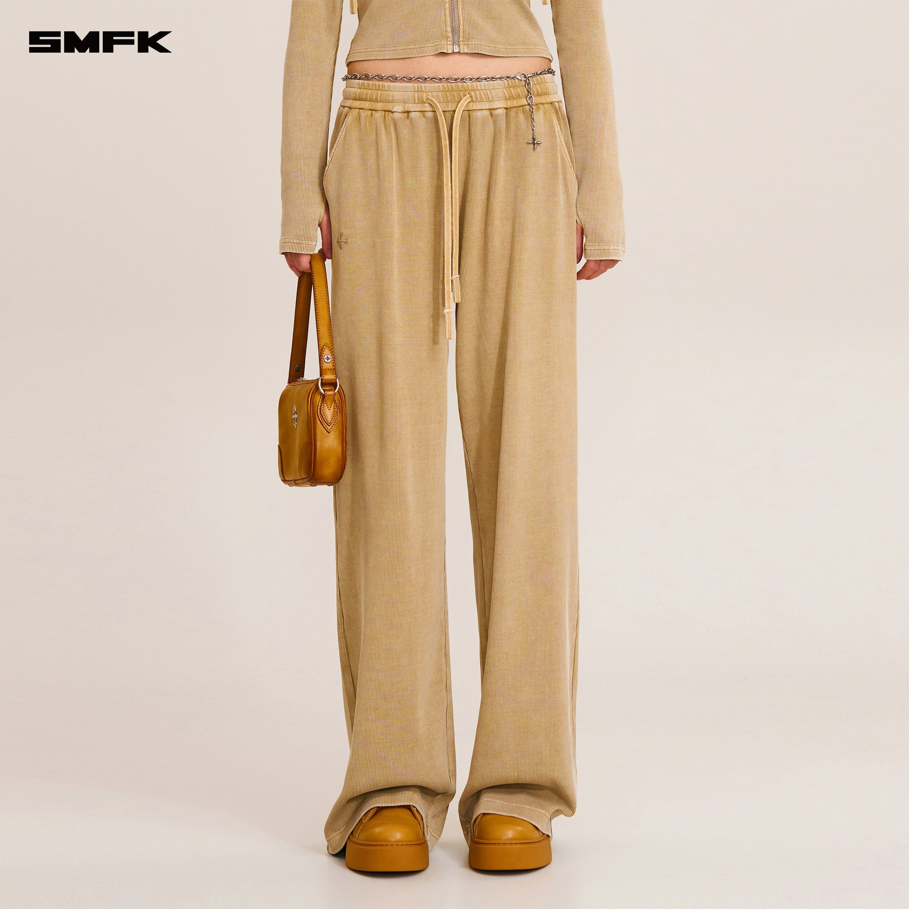 VINTAGE - SAVAGE STRAIGHT SPORTS PANTS/FADE DYE FADING DESERT