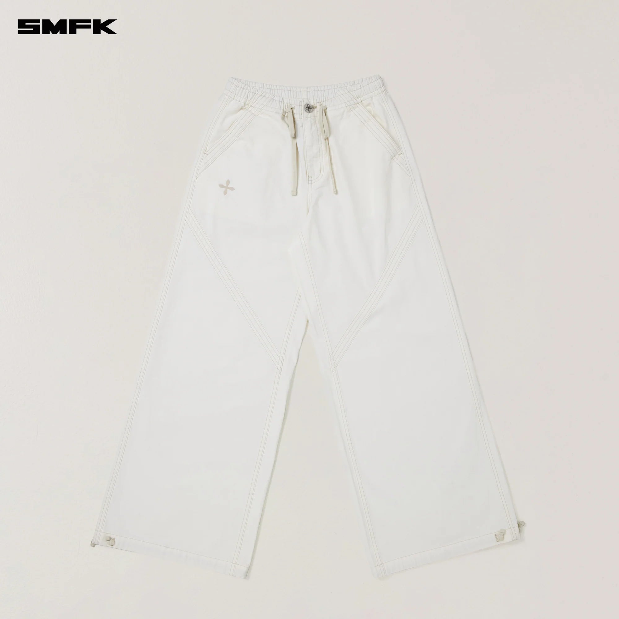 RAGE WILD ORIGIN HANDCRAFT SPORTS CARGO PANTS/GARMENT DYED SNOW MOUNTAIN WHITE