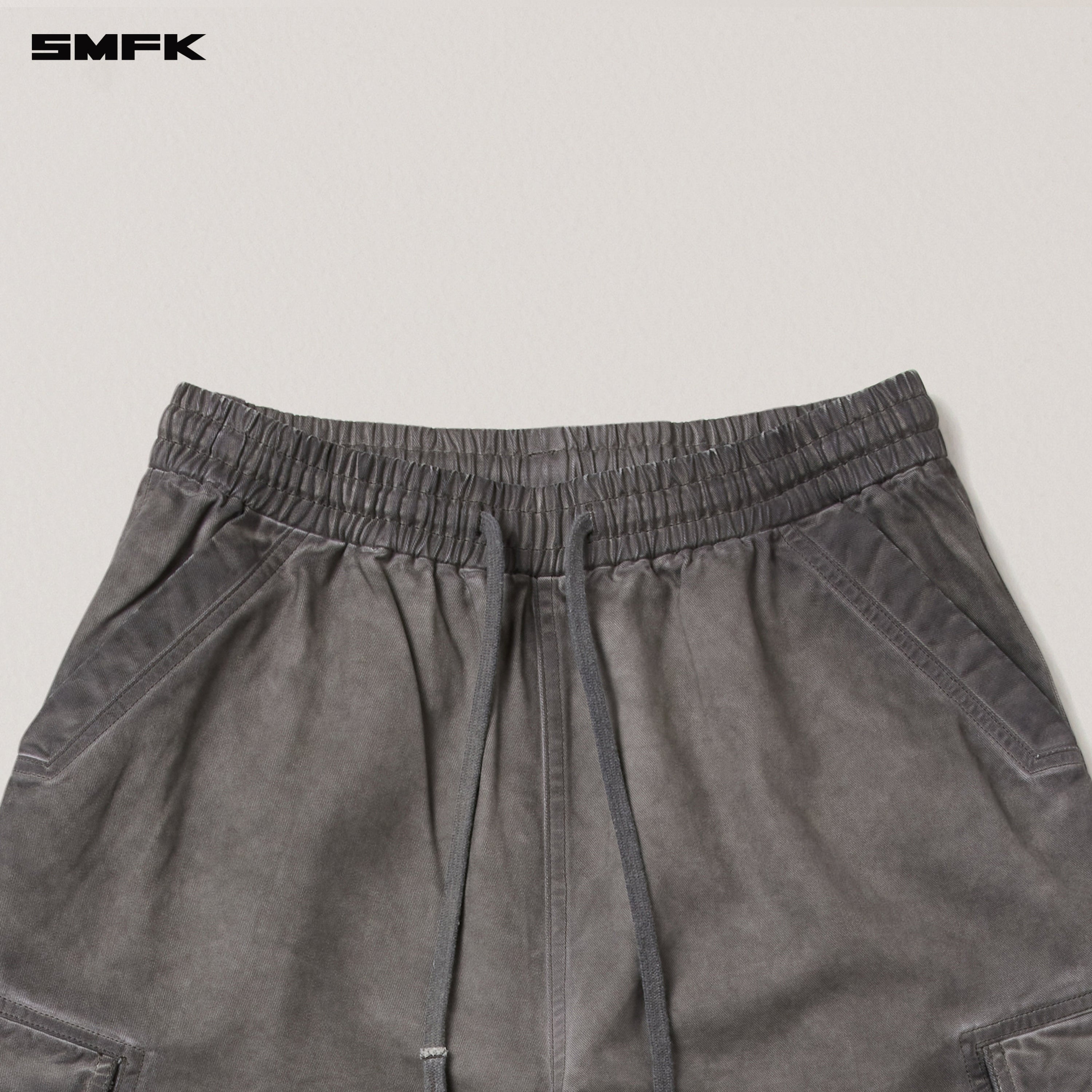 VINTAGE-STORM LOOSE SPORTS CARGO PANTS/FADE DYE WILD BROWN