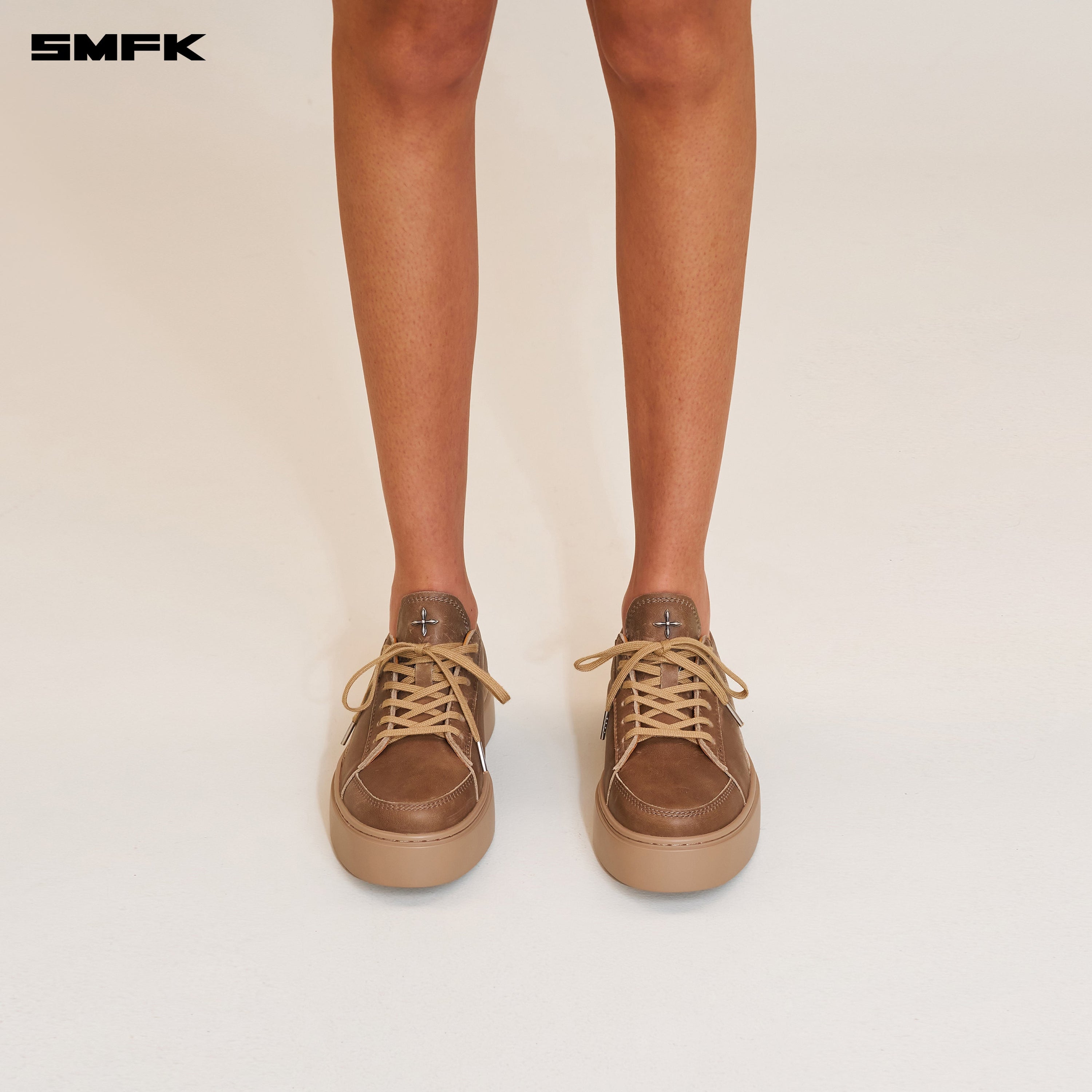 COMPASS ORIGIN LEATHER SNEAKER LOW WILD HORSE BROWN