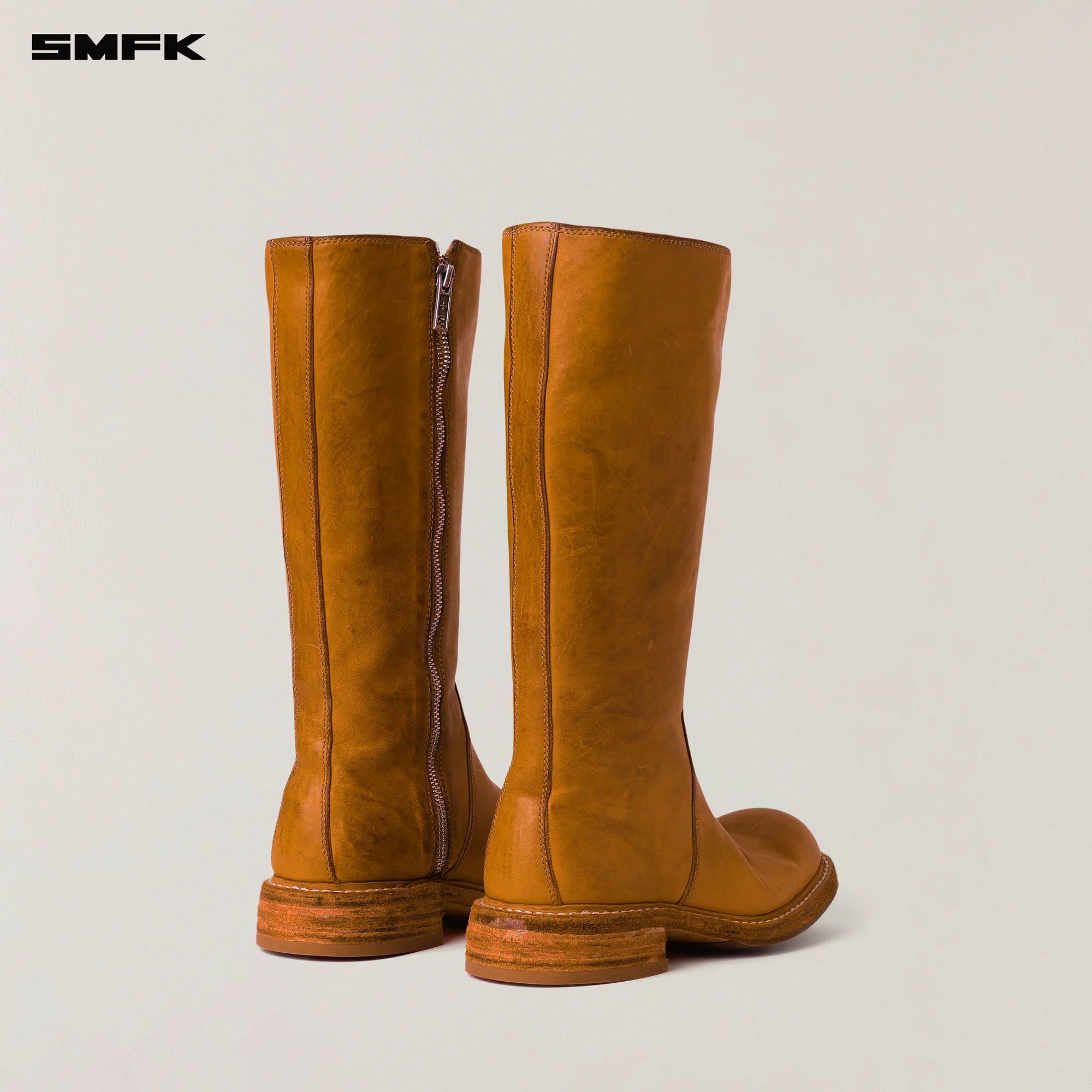 RAGE WILD ORIGIN GOODYEAR HORSE LEATHER RIDER HIGH BOOTS GOLDEN SUN