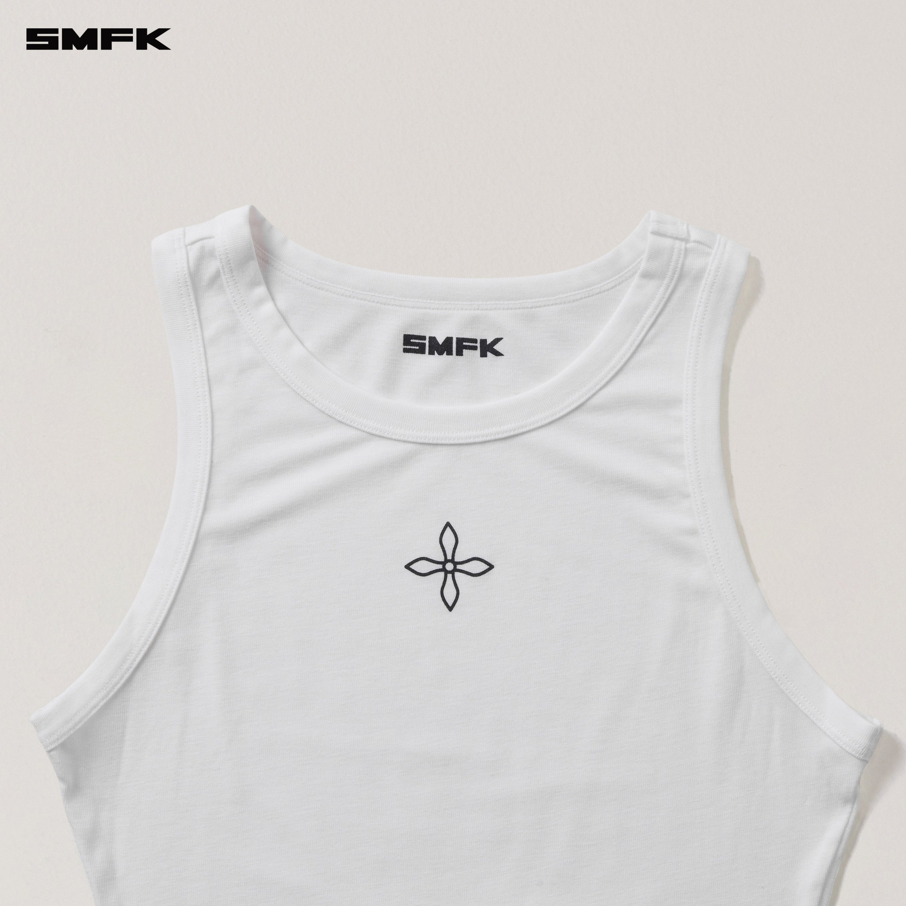 COMPASS STAMP ACETATE BODY SPORTS TANK SNOW MOUNTAIN WHITE