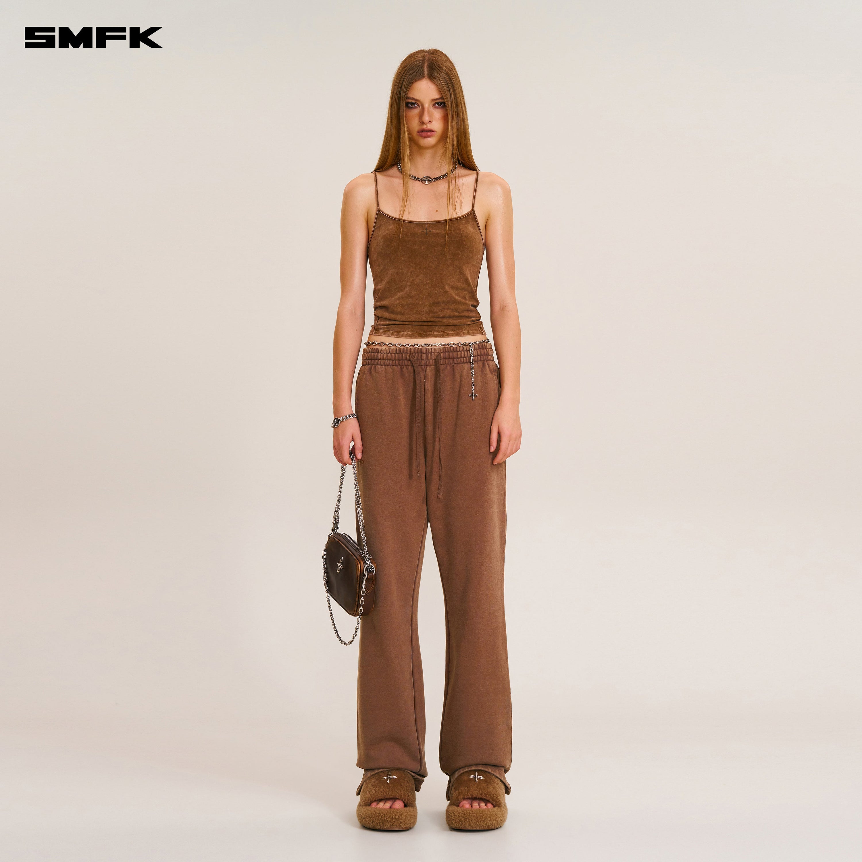 VINTAGE STORM FADE CAMISOLE/FADE DYE VANISH BROWN
