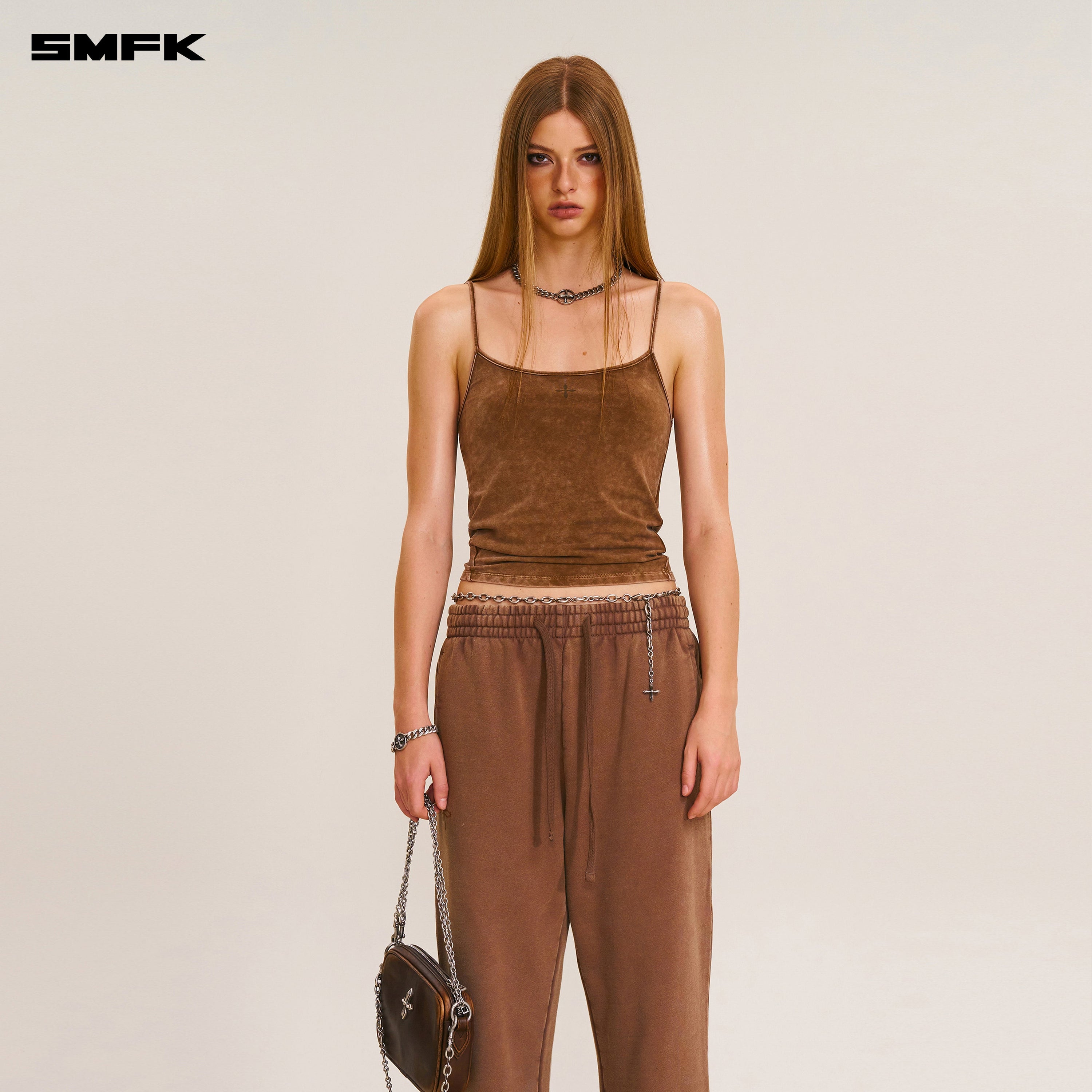 VINTAGE STORM FADE CAMISOLE/FADE DYE VANISH BROWN