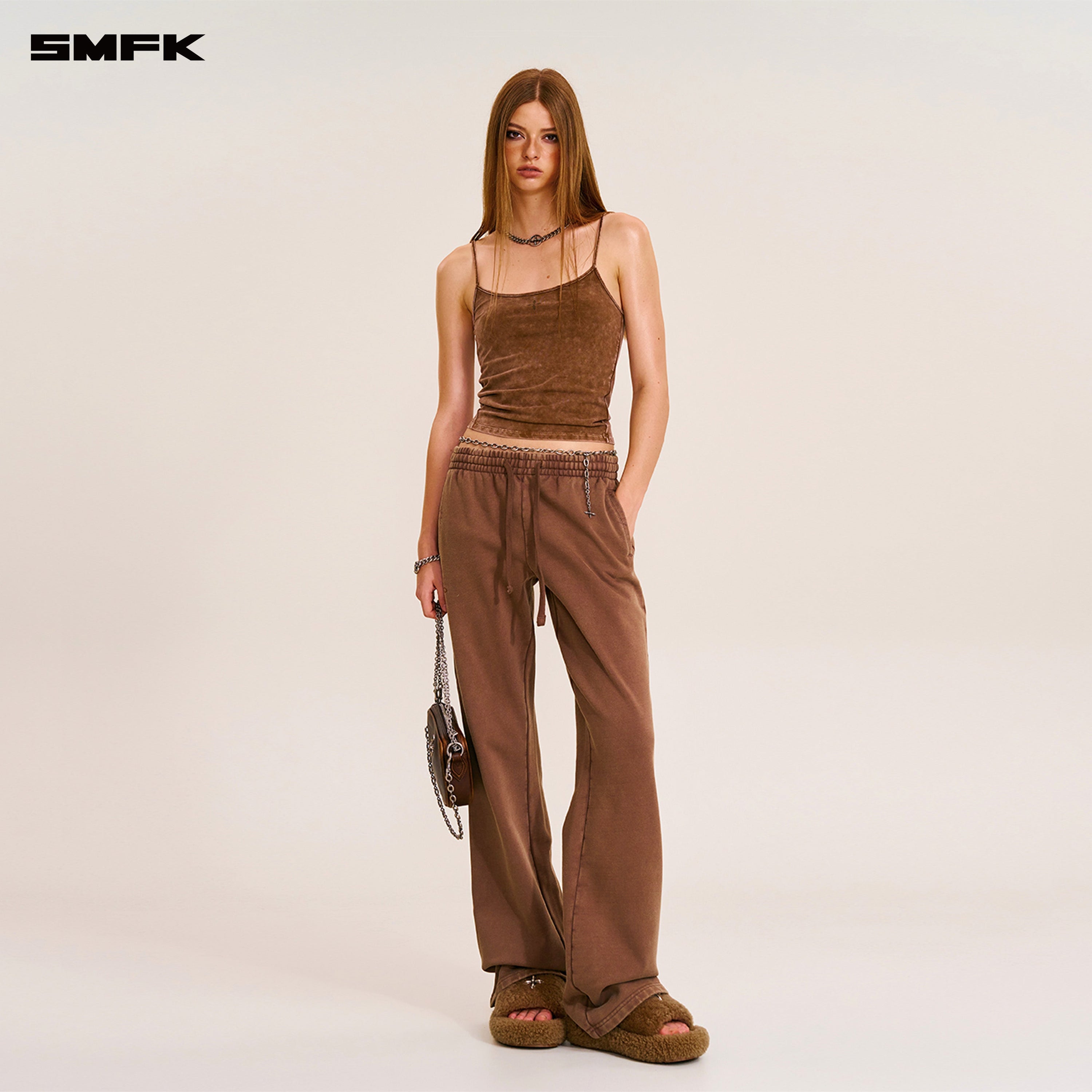 VINTAGE STORM FADE CAMISOLE/FADE DYE VANISH BROWN