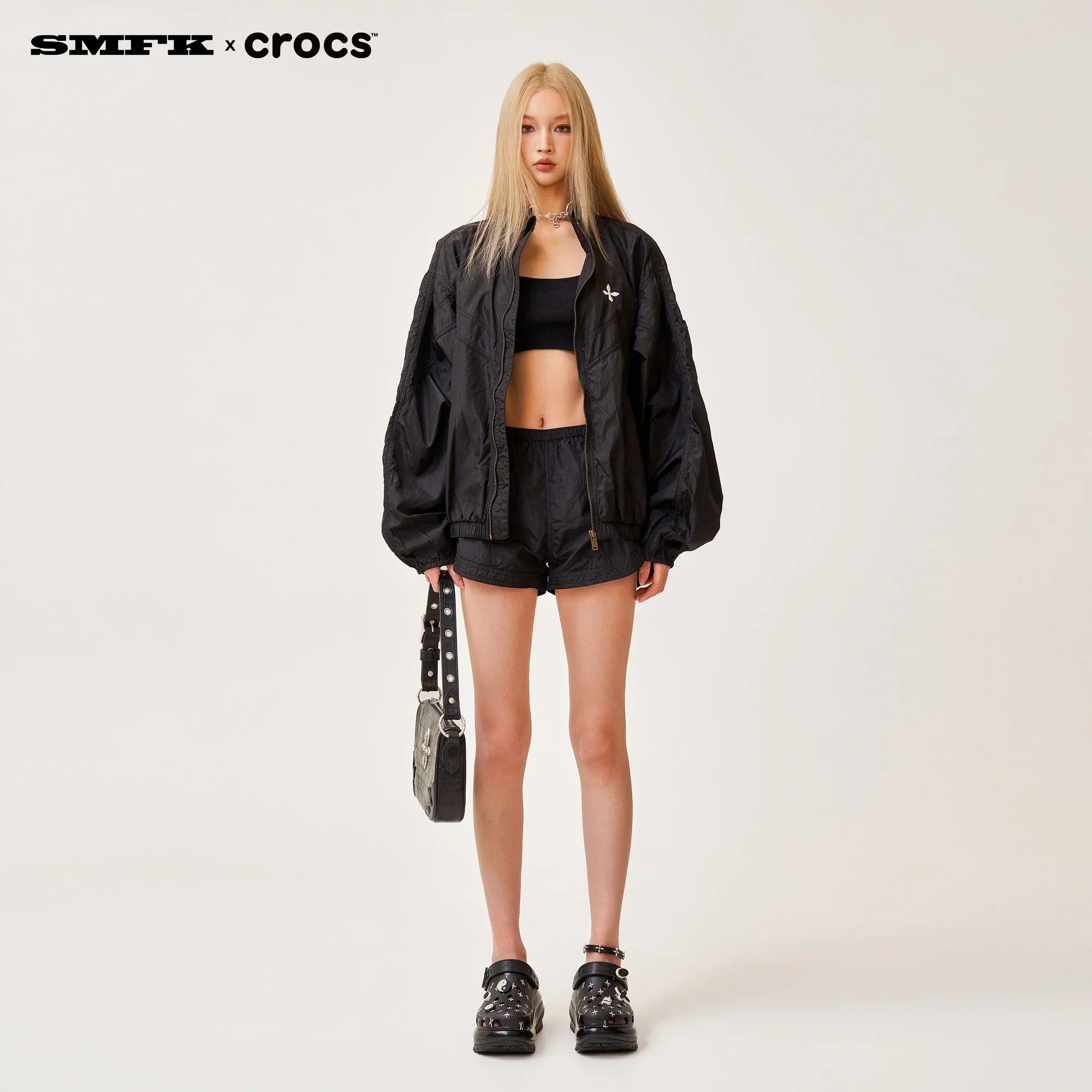 SMFK X CROCS BLACK COMPASS CLOG UNISEX