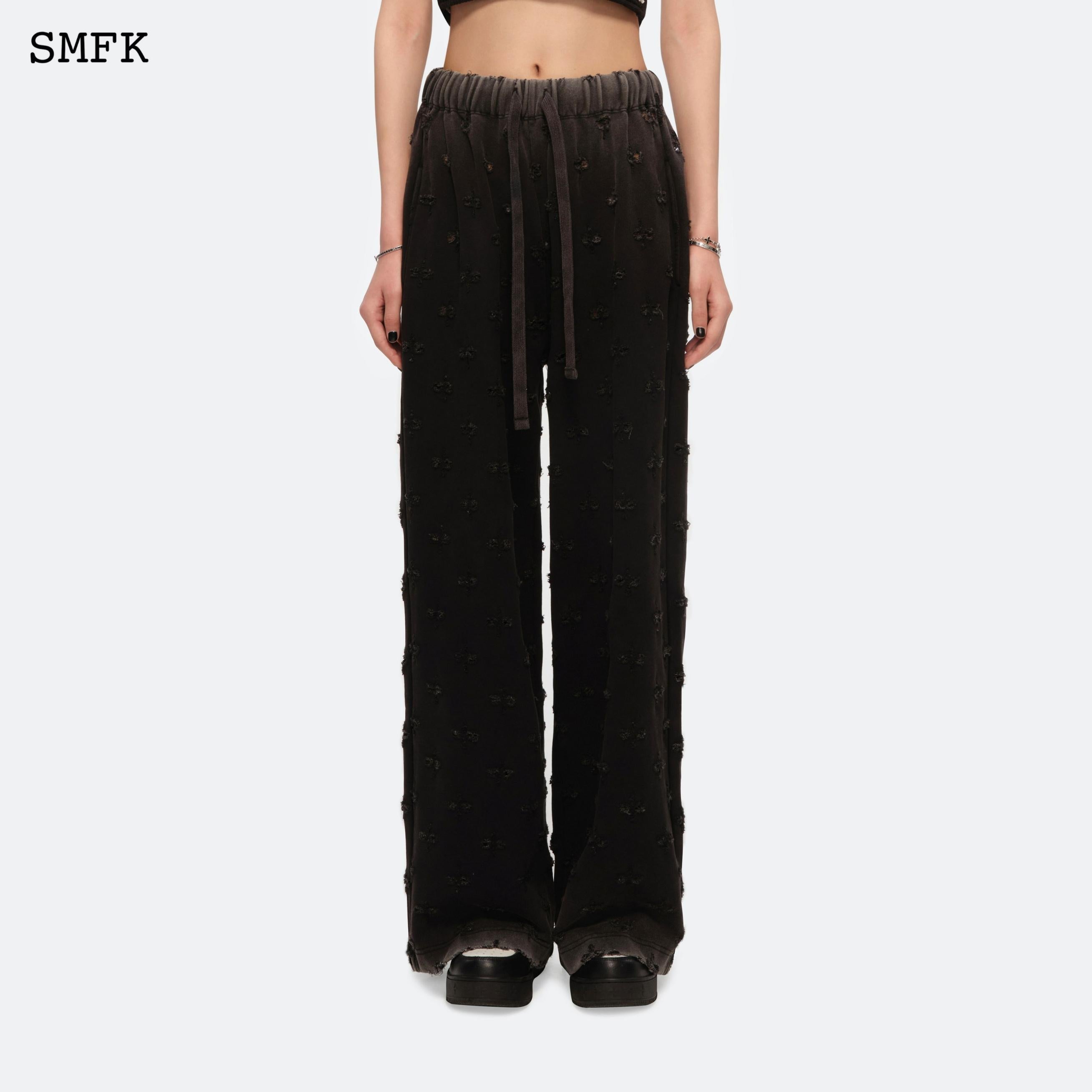SMFK WILD WORLD BURNING GARDEN WIDE LEG SWEATPANTS  UP001BS
