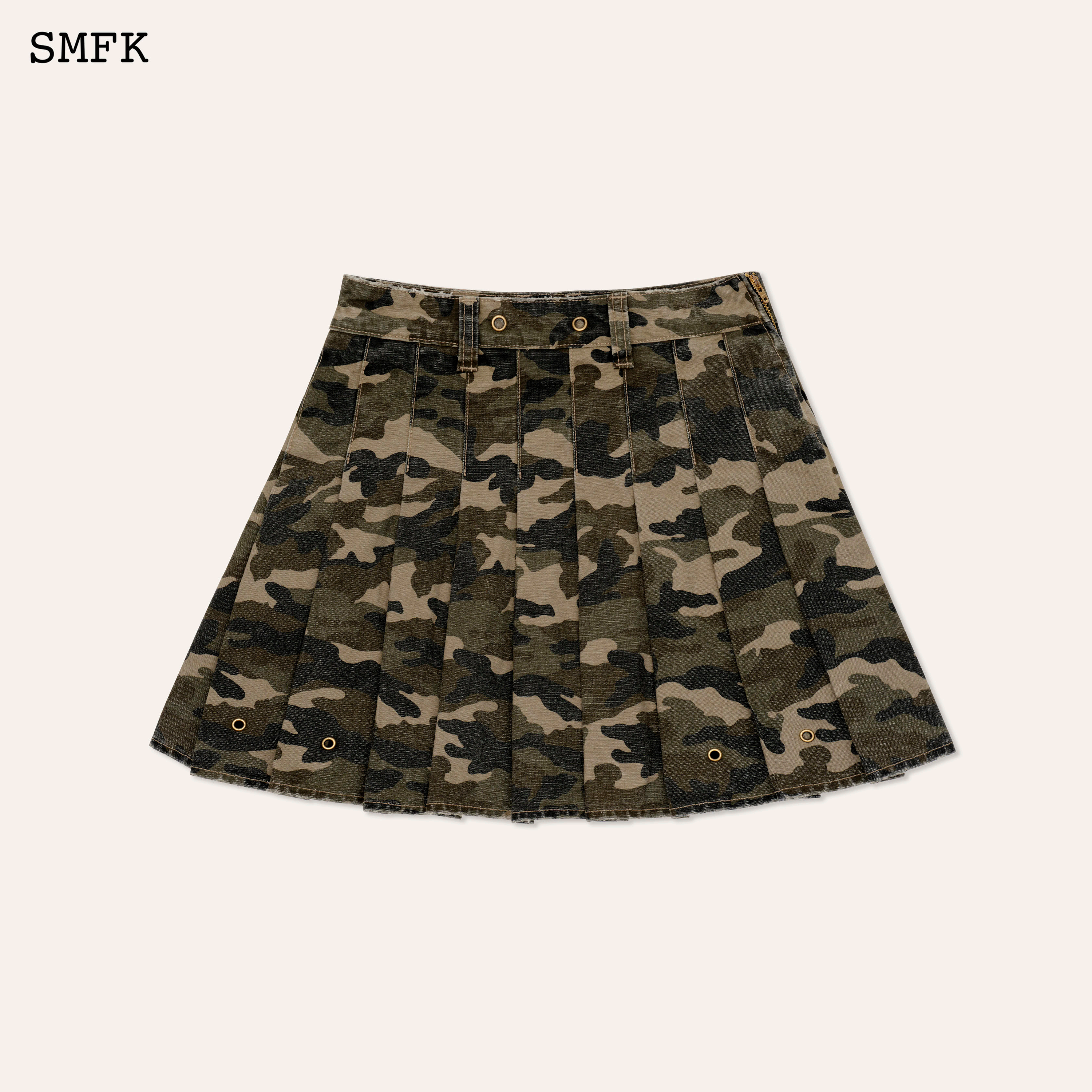 WILD WORLD CAMO PLEATED DRESS DS001CM