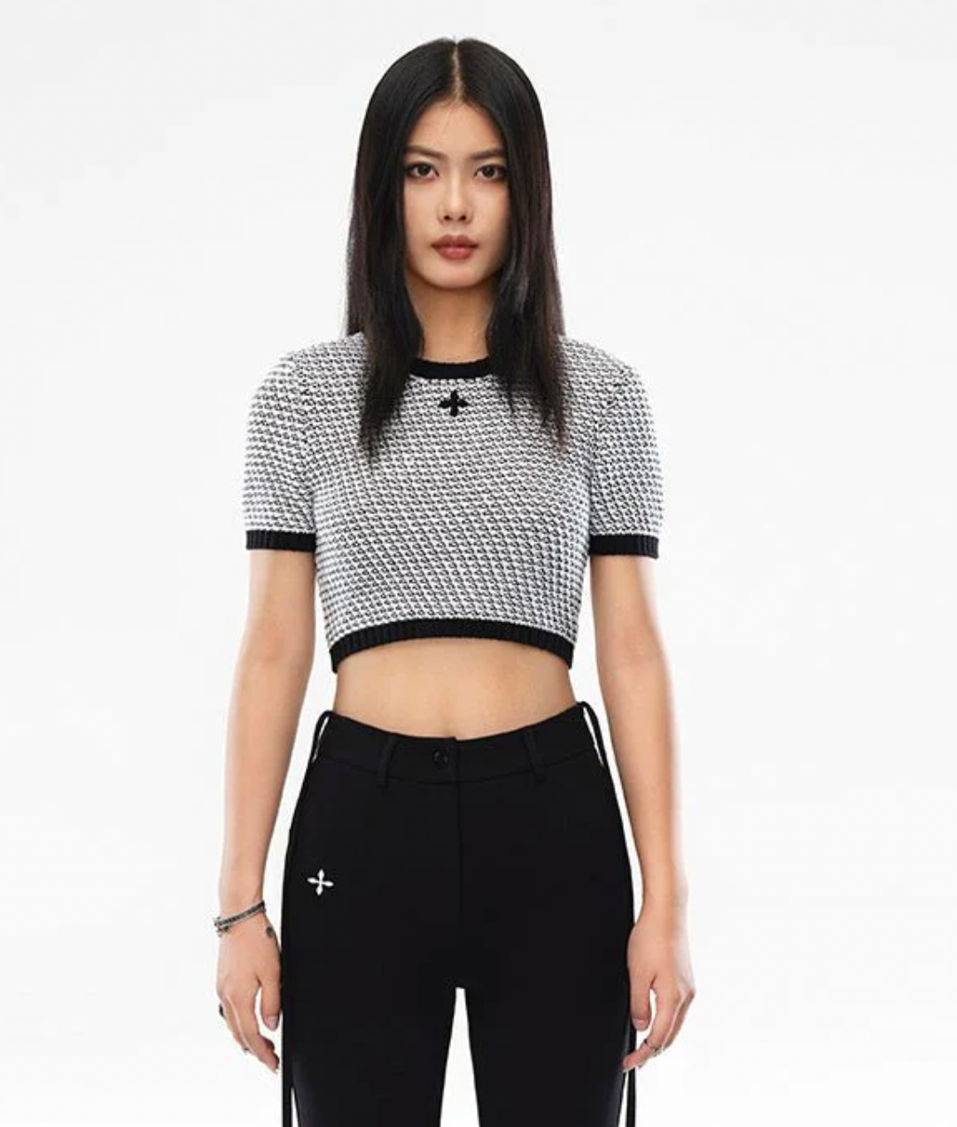 COMPASS CAMOUFLAGE CHAINMAIL KNIT SHORT TEE UT004WB