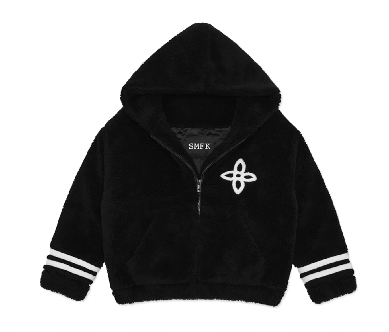 SMFK  MIDNIGHT FLOWER CAMPUS FLEECE HOODIE CF003B