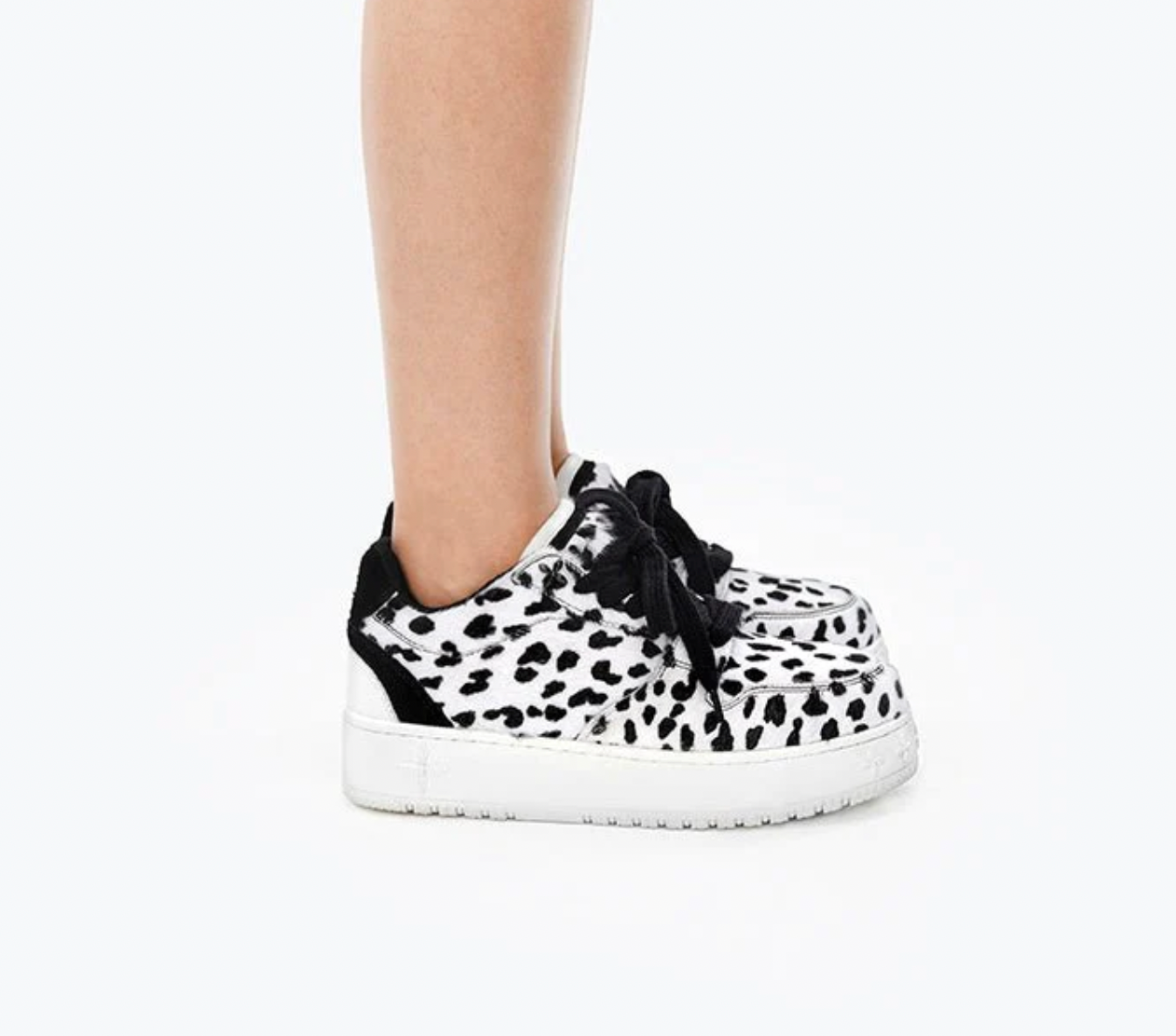 WHITE LEOPARD SKATE SHOES