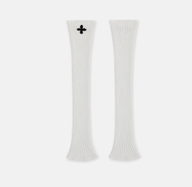 MERMAID WHITE SPORTS SOCKS AUTUMN AND WINTER  SPORTS KNEE GUARDS HIGH ELASTIC BALLET VERSATILE CALF SOCKS US002W