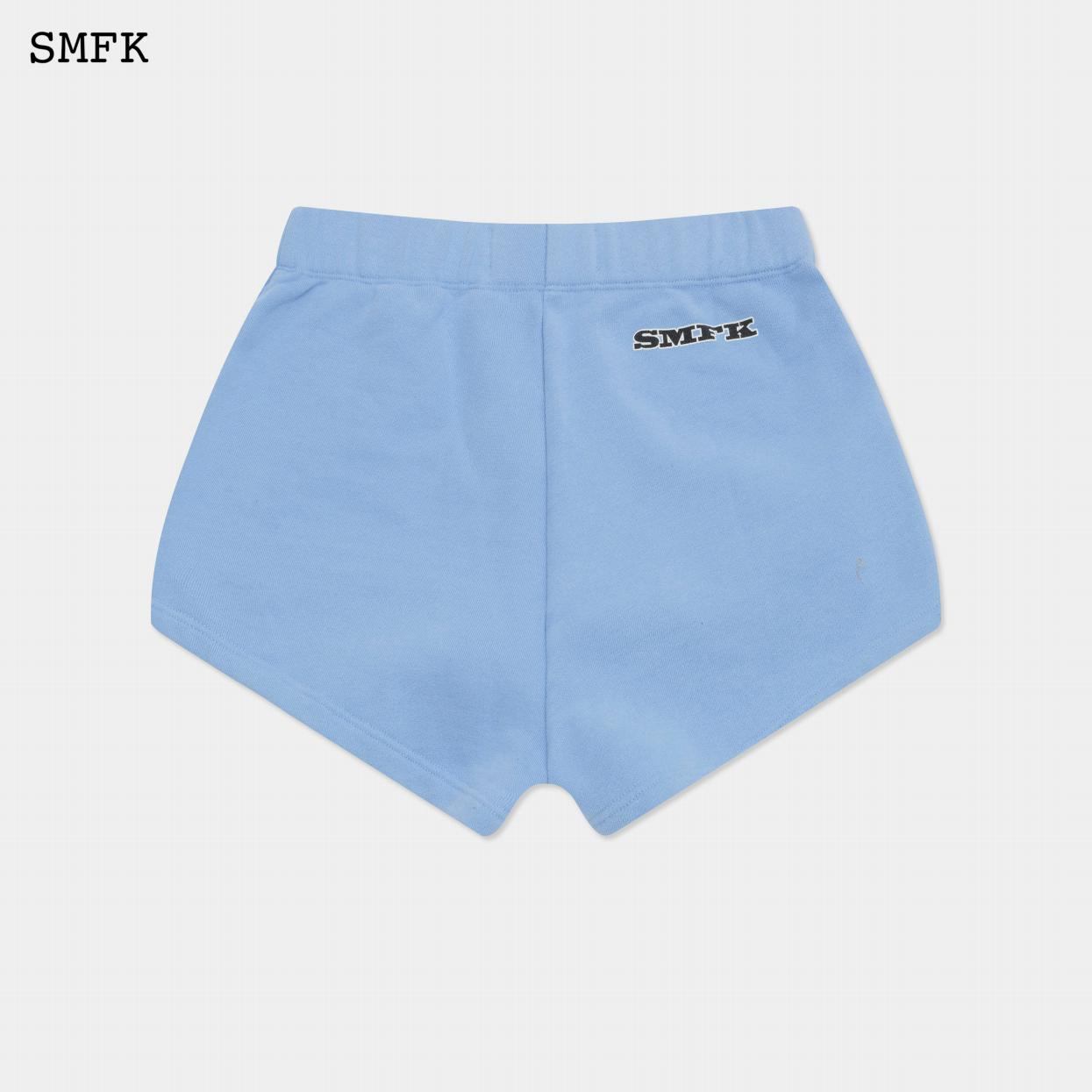 SMFK COMPASS SKY BLUE VINTAGE SCHOOL JOGGING SHORTS US007BL