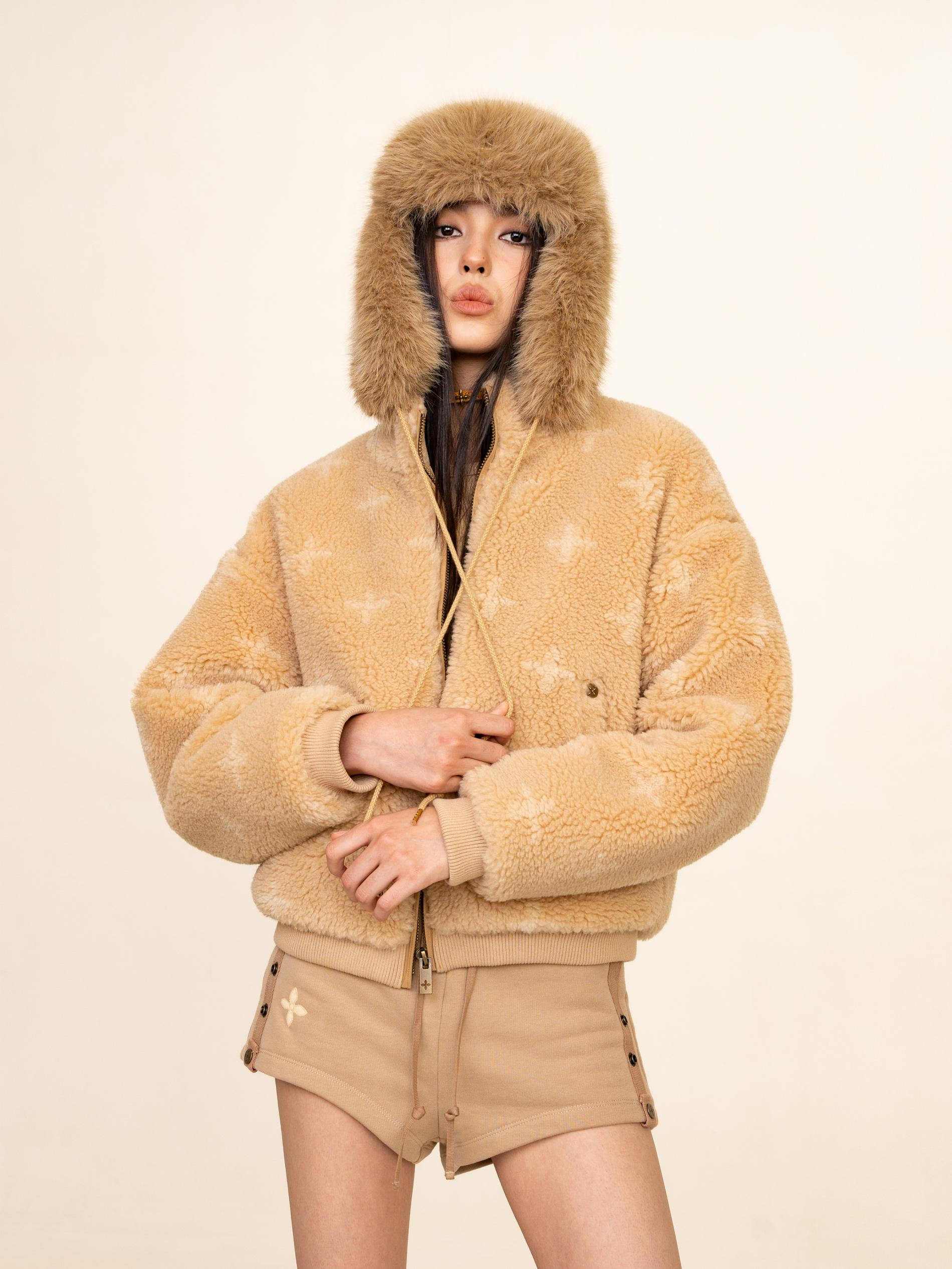 SMFK COMPASS CROSFLOWER PLAIN FUR LEI FENG HAT H0020F