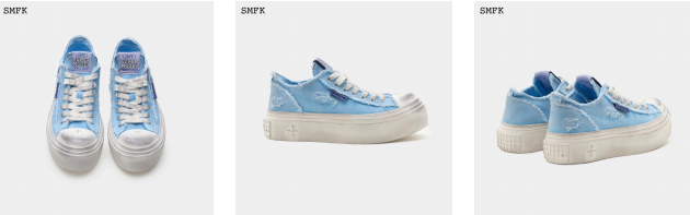 SUPER MODELSKY BLUE RETRO SKATEBOARDING SHOES