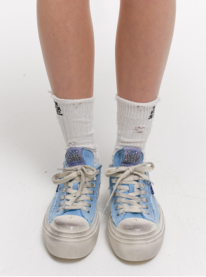 SUPER MODELSKY BLUE RETRO SKATEBOARDING SHOES