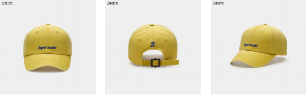 【PRE ORDER】SMFK MODEL BASEBALL CAP/LEMON YELLOW H0005YL
