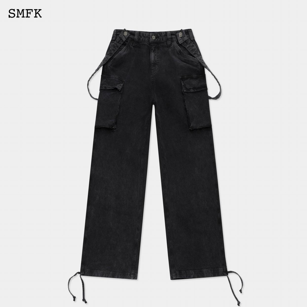 SMFK WILD WORLD FOREST GREY VINTAGE OVERALLS UP012LG