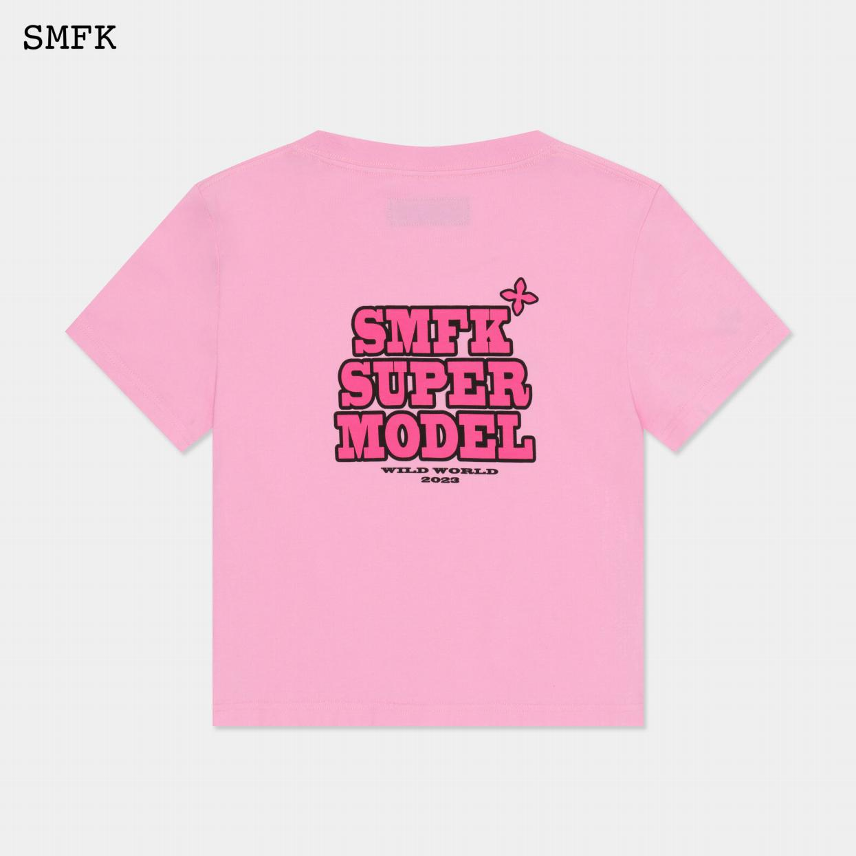 MODEL SLIM SKINNY TEE/ CHERRY BLOSSOM POWDER DT005PK