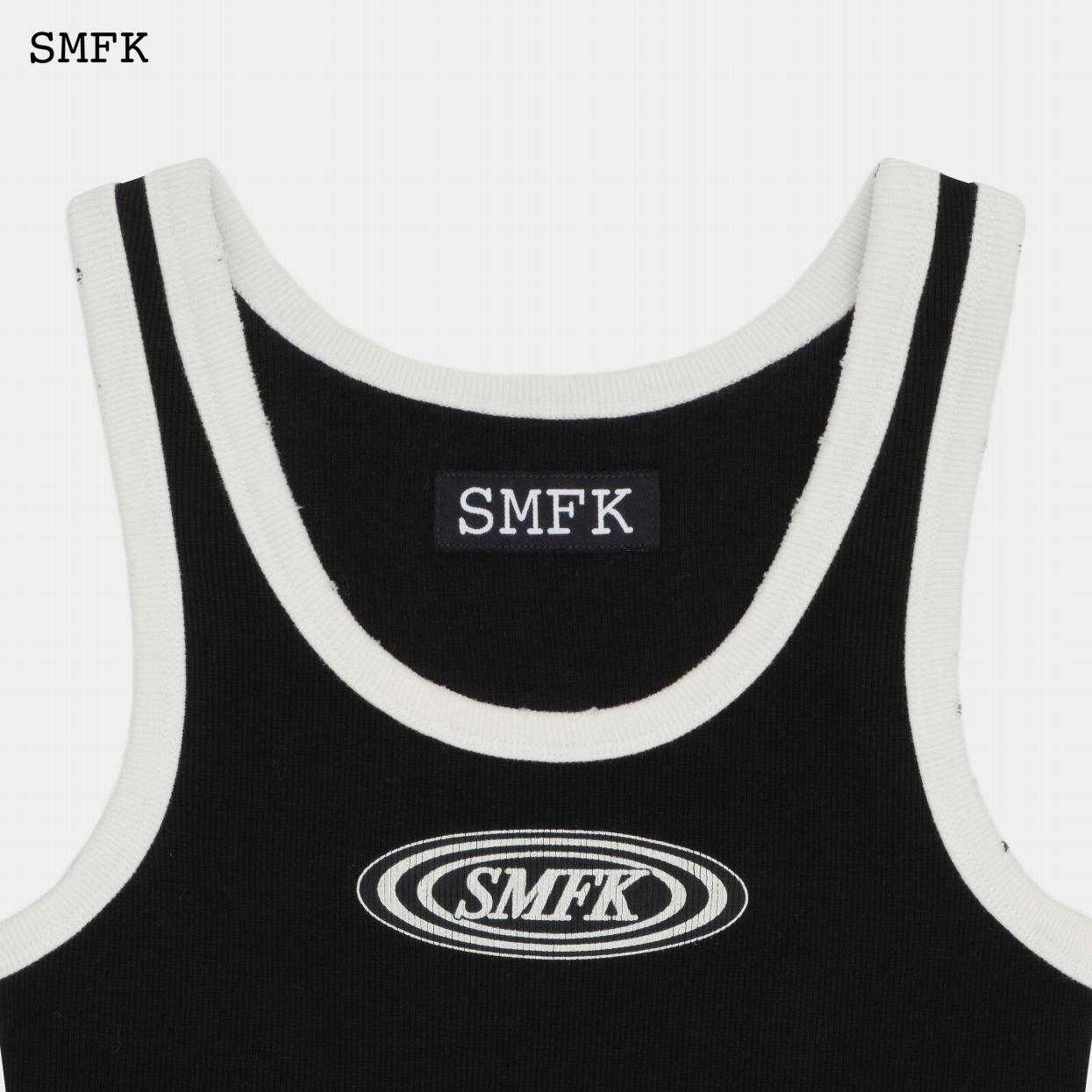 COMPASS CAMPUS RETRO SPORTS VEST/BLACK AND WHITE UTK02BW
