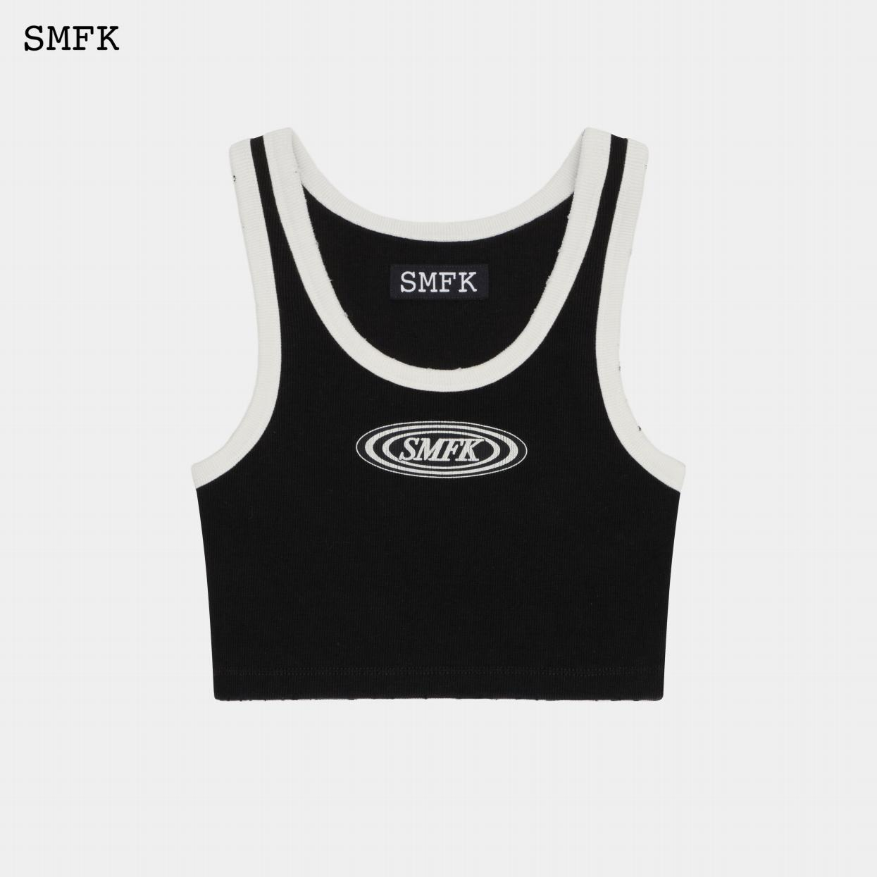 COMPASS CAMPUS RETRO SPORTS VEST/BLACK AND WHITE UTK02BW