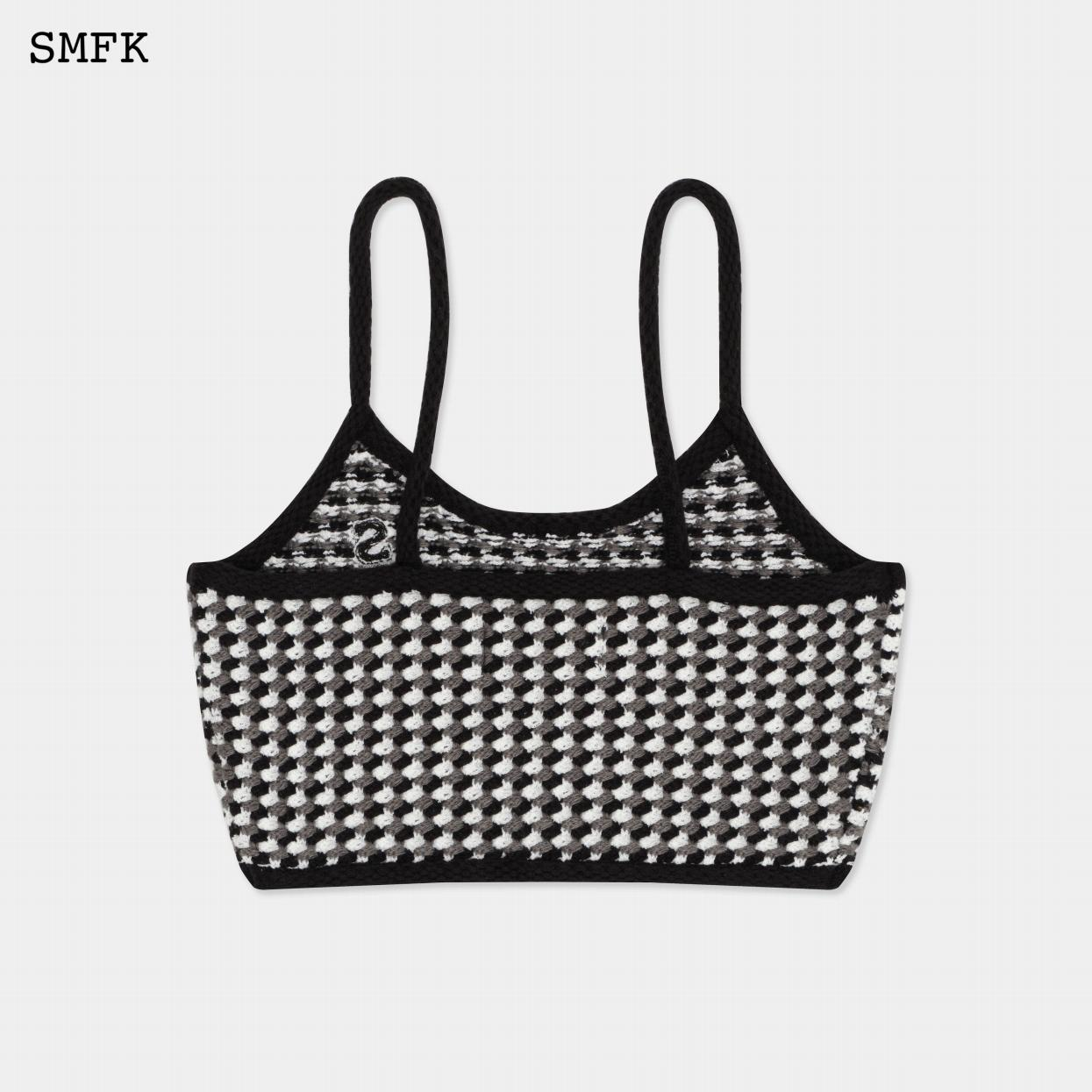 【PRE ORDER】SMFK COMPASS PLAID KNITTED SUSPENDER/SMALL PLAID UTK09BWC