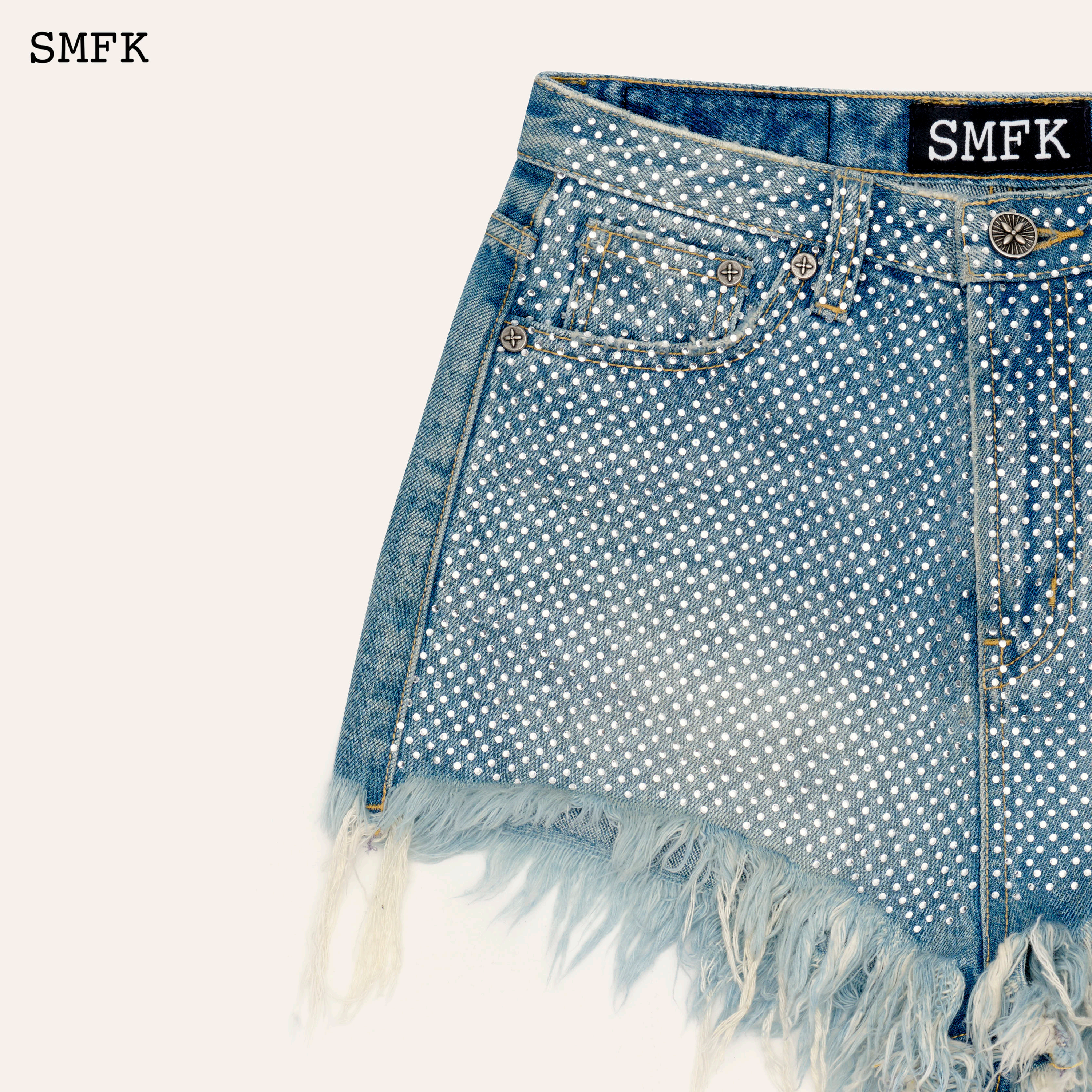 SMFK WILD DIAMOND DENIM SHORTS PS001BLD