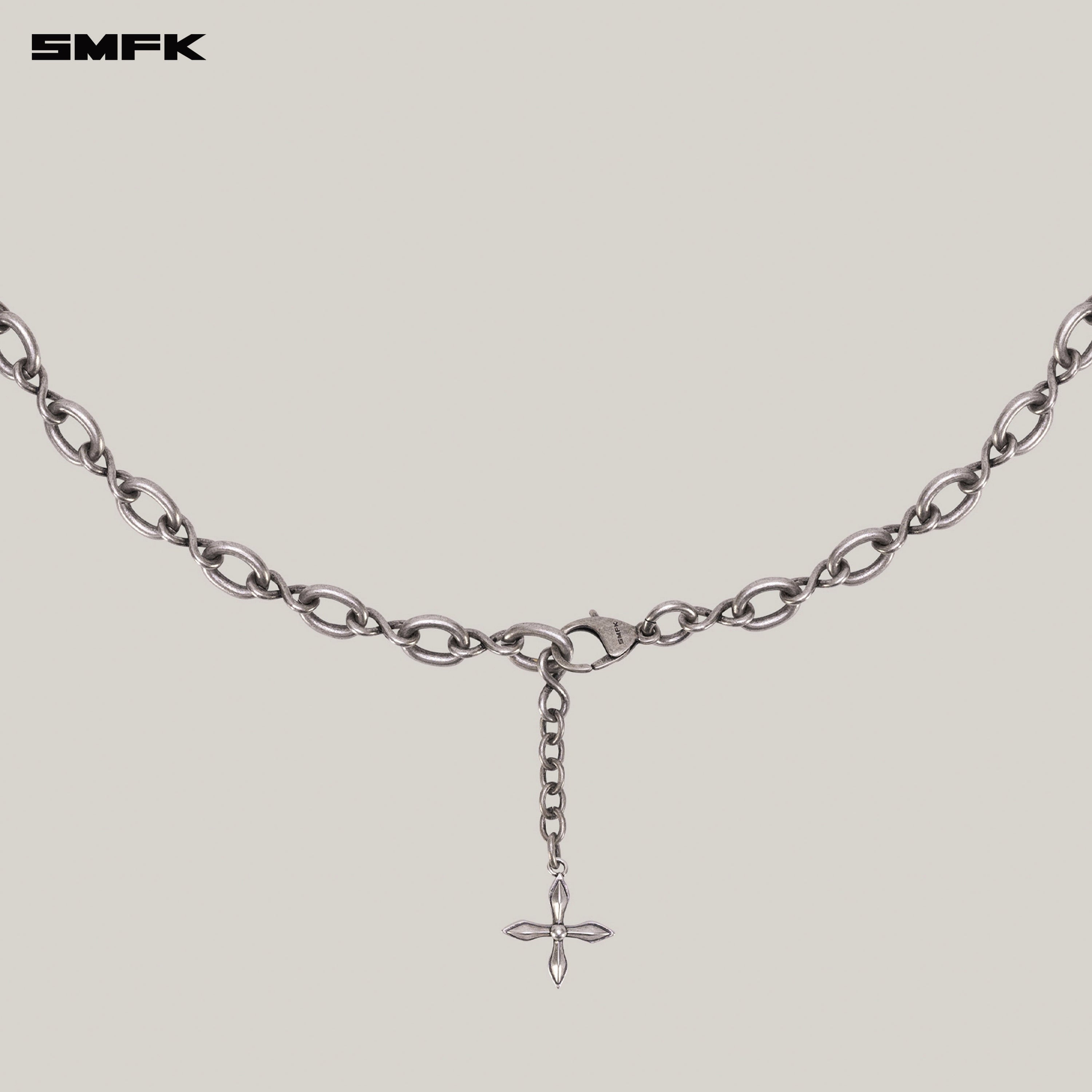 INFINITY LOOP GEMINI METAL WAIST CHAIN ANTIQUE SILVER