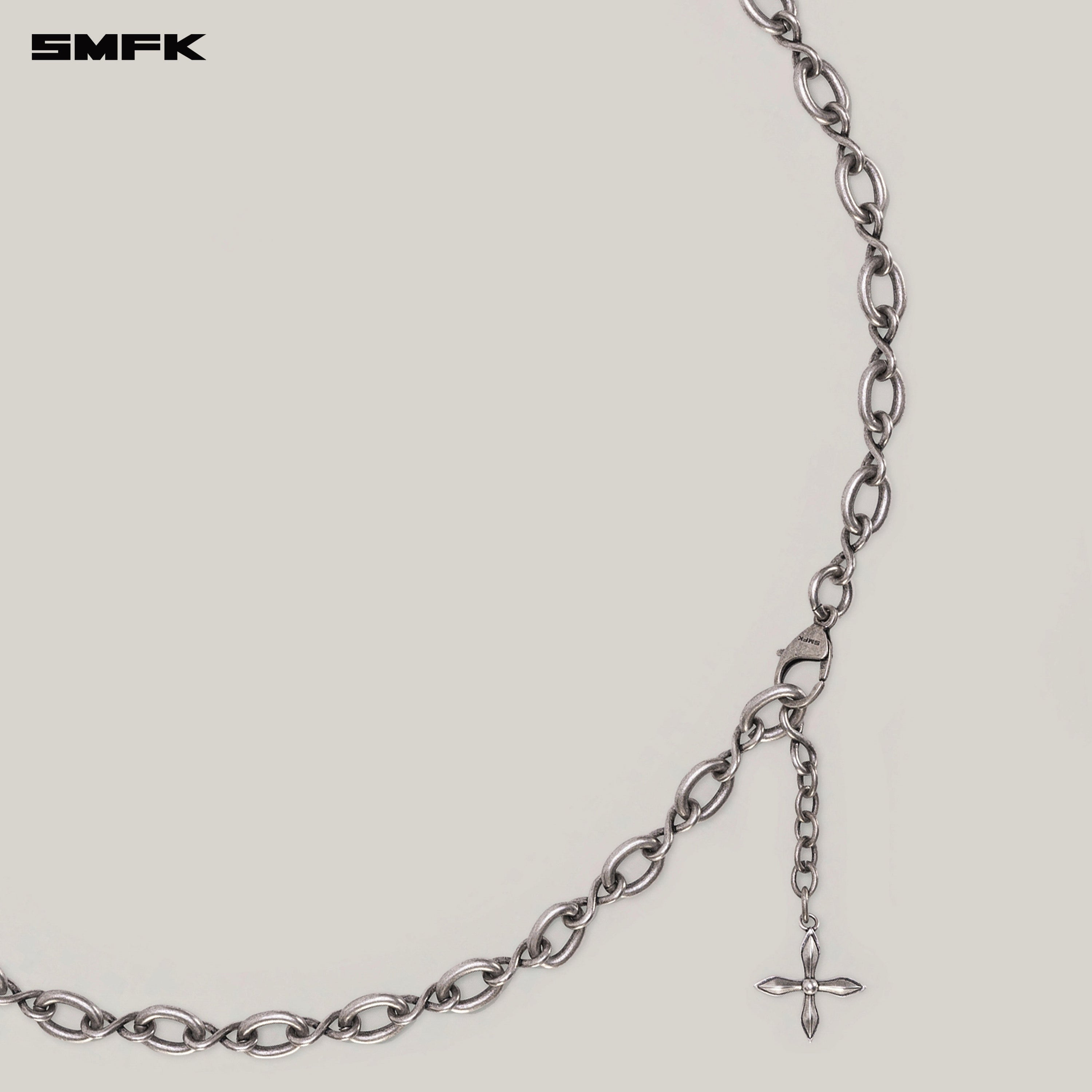 INFINITY LOOP GEMINI METAL WAIST CHAIN ANTIQUE SILVER