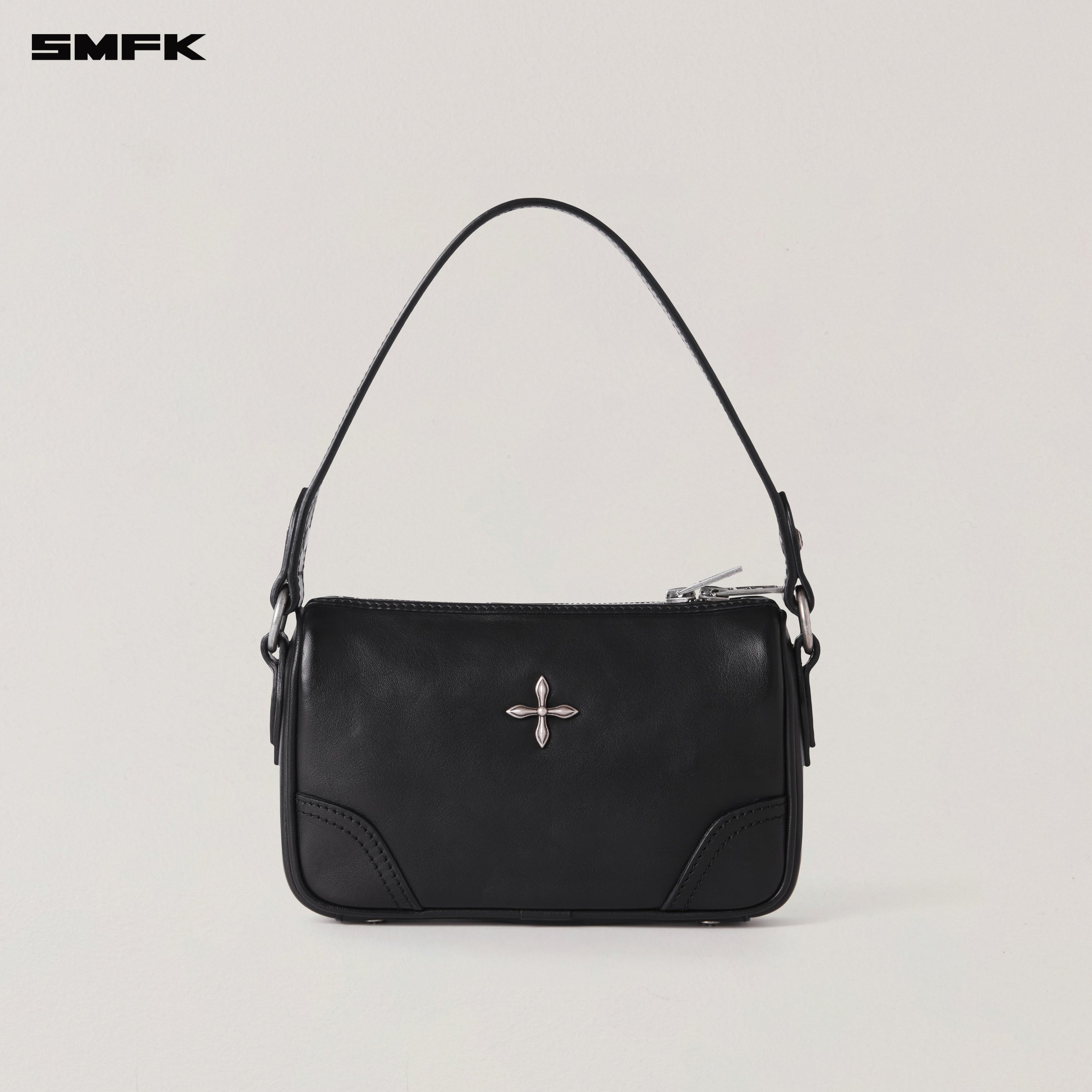 RAGE ORIGIN LEATHER SHOULDER BAG/SMALL WILD BLACK