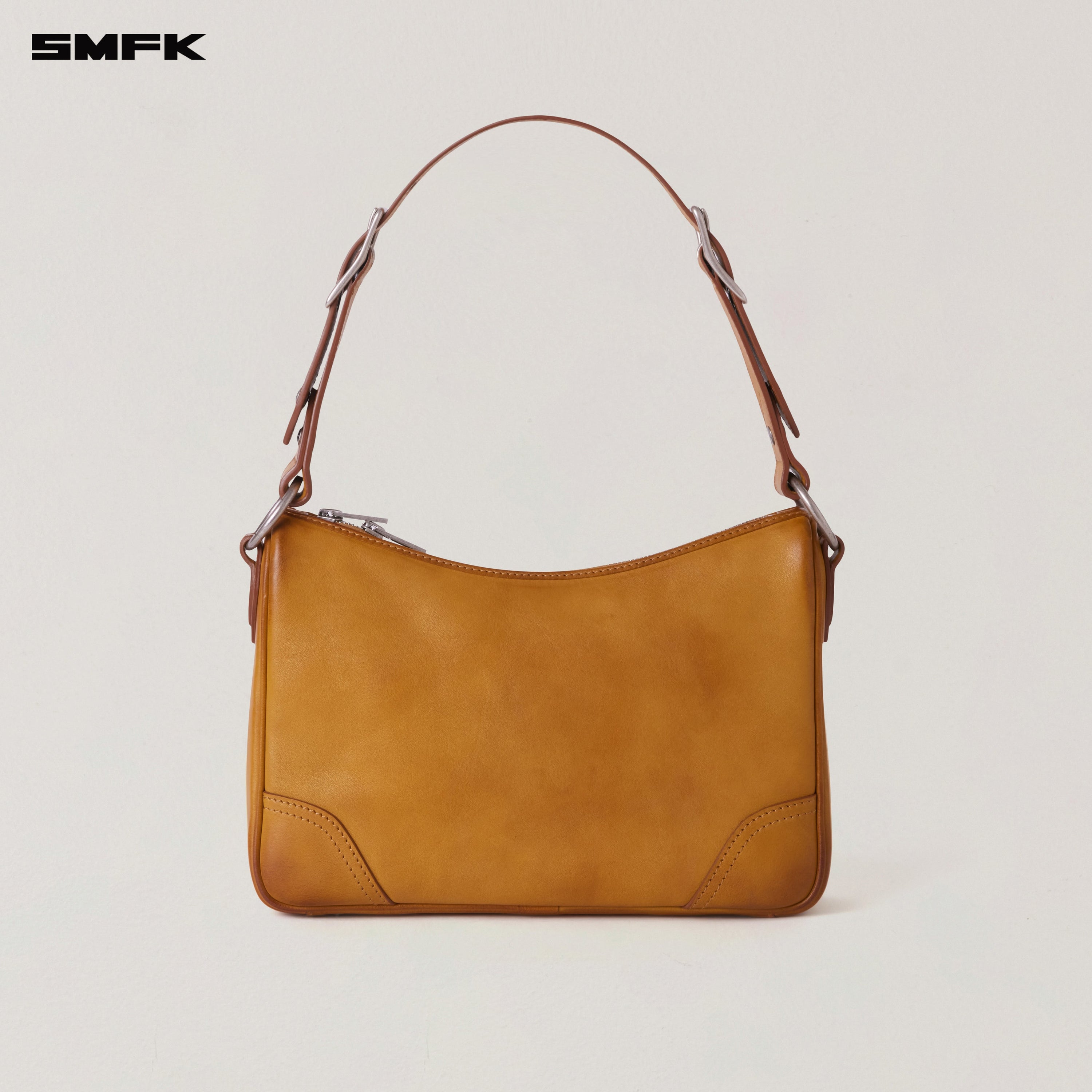 RAGE ORIGIN LEATHER SHOULDER BAG/MEDIUM GRASSLAND BROWN PATINA