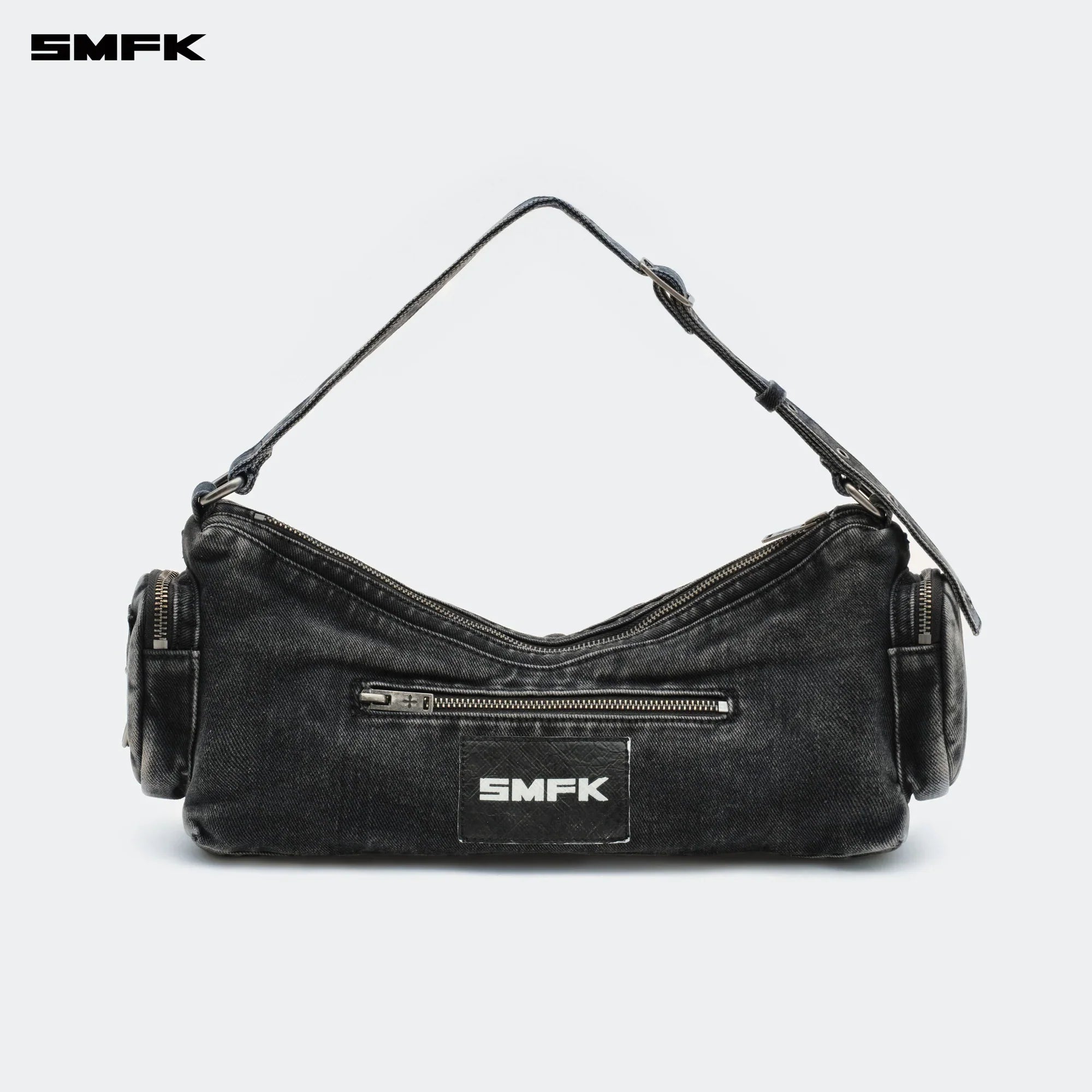 COMPASS HIPS DENIM SHORT BAG BLACK
