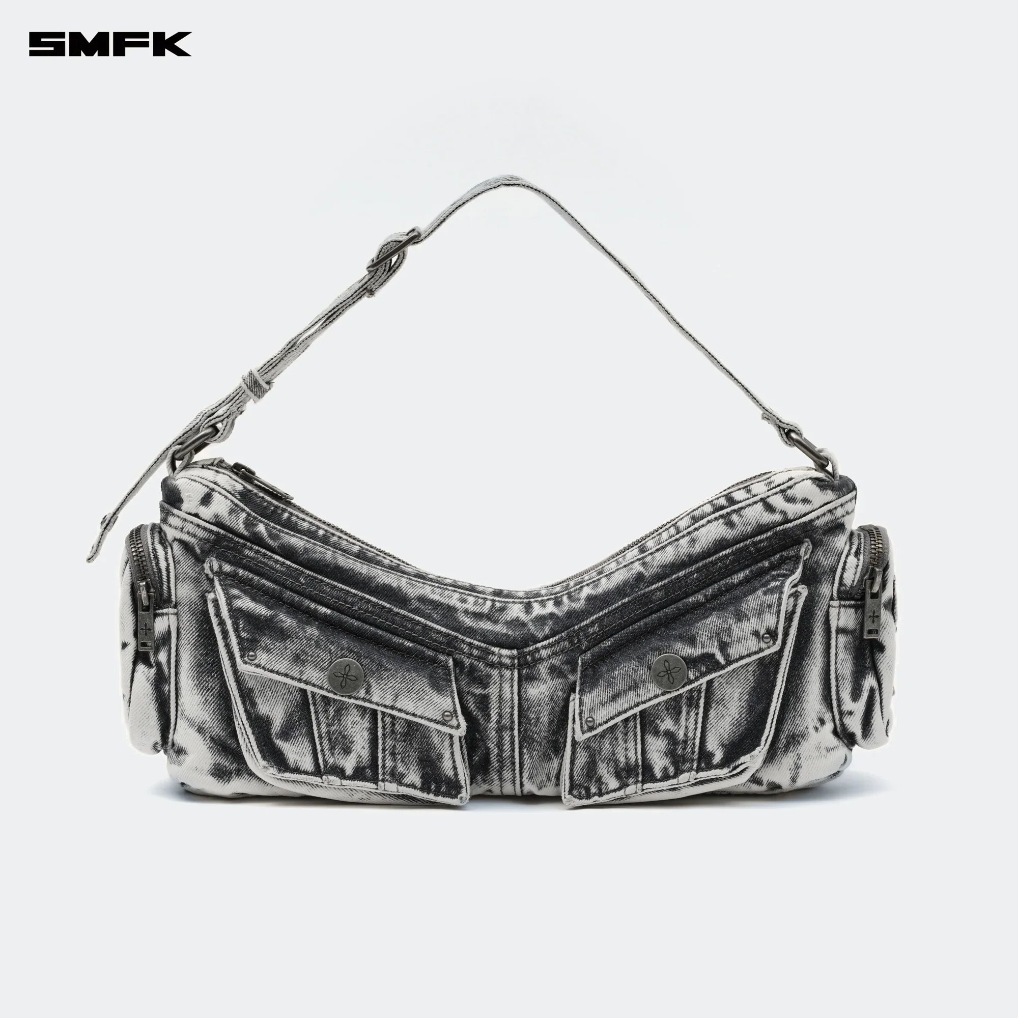 SMFK COMPASS HIPS DENIM SHORT BAG GRAY