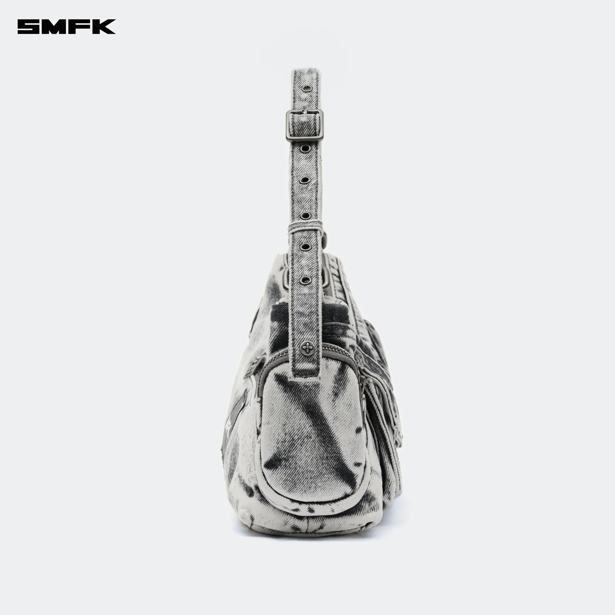 SMFK COMPASS HIPS DENIM SHORT BAG GRAY