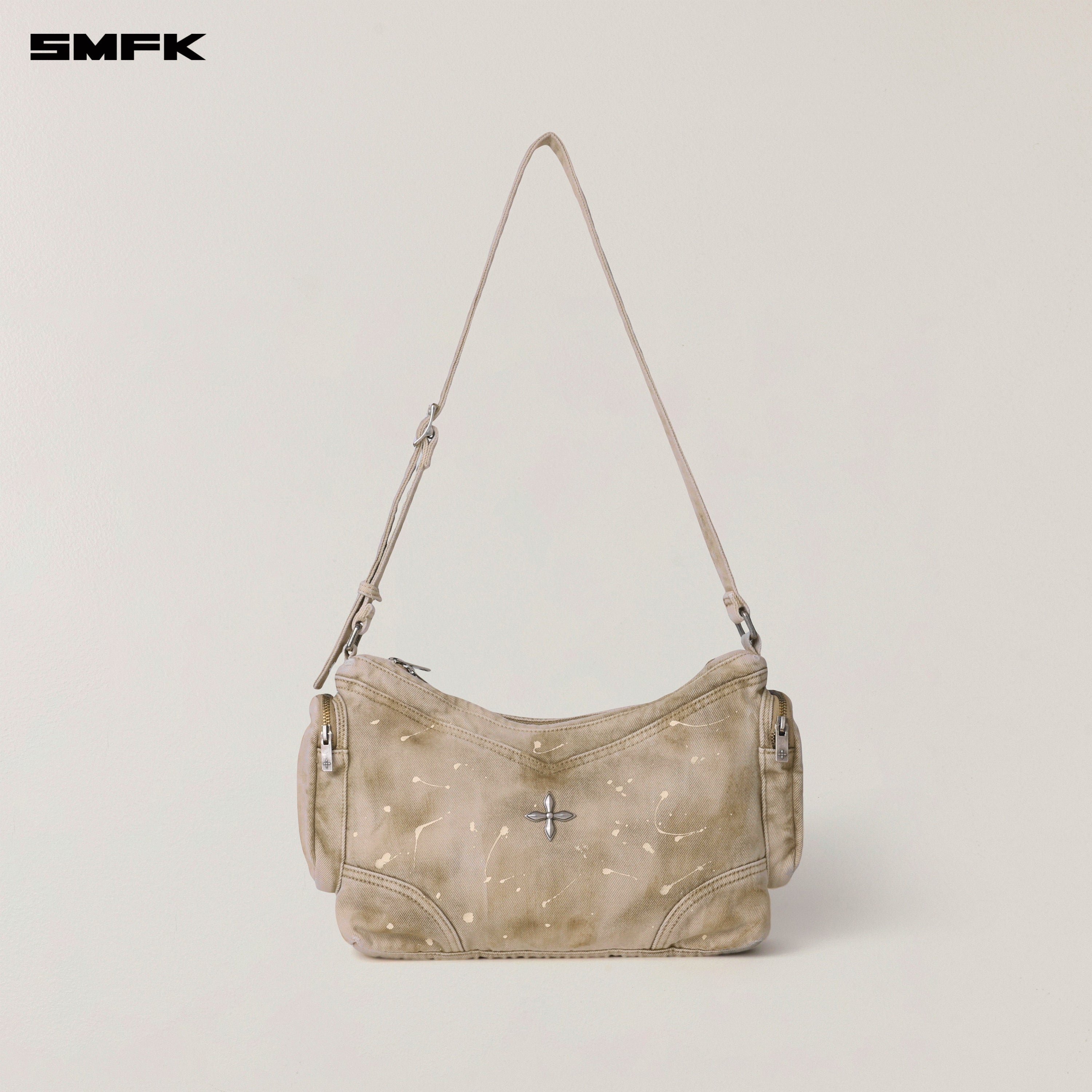 RAGE WILD ORIGIN HANDCRAFT DENIM TROOPS BAG WILD BROWN