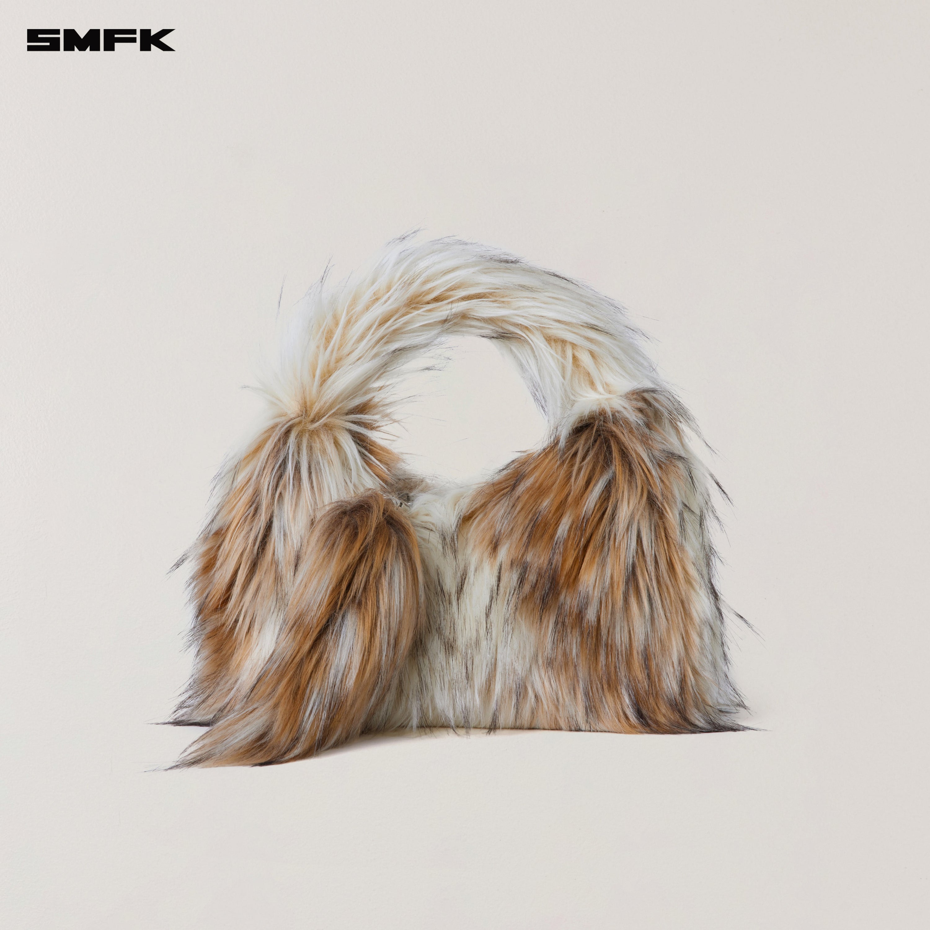 COMPASS COBBLE FURRY BAG/SMALL ARCTIC WOLF WHITE