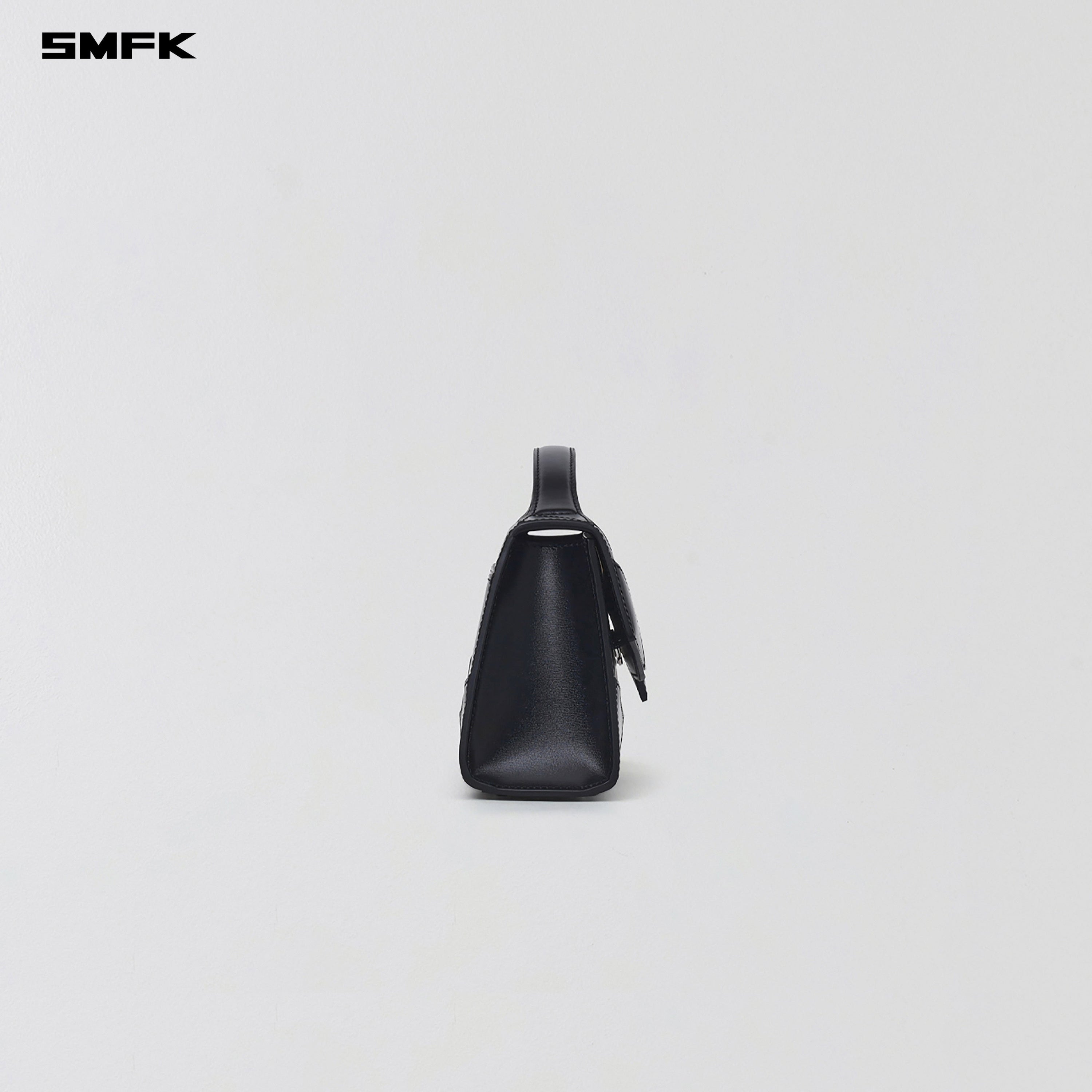 MIRAGE TRAPE EVENING BAG/SMALL MIRROR BLACK