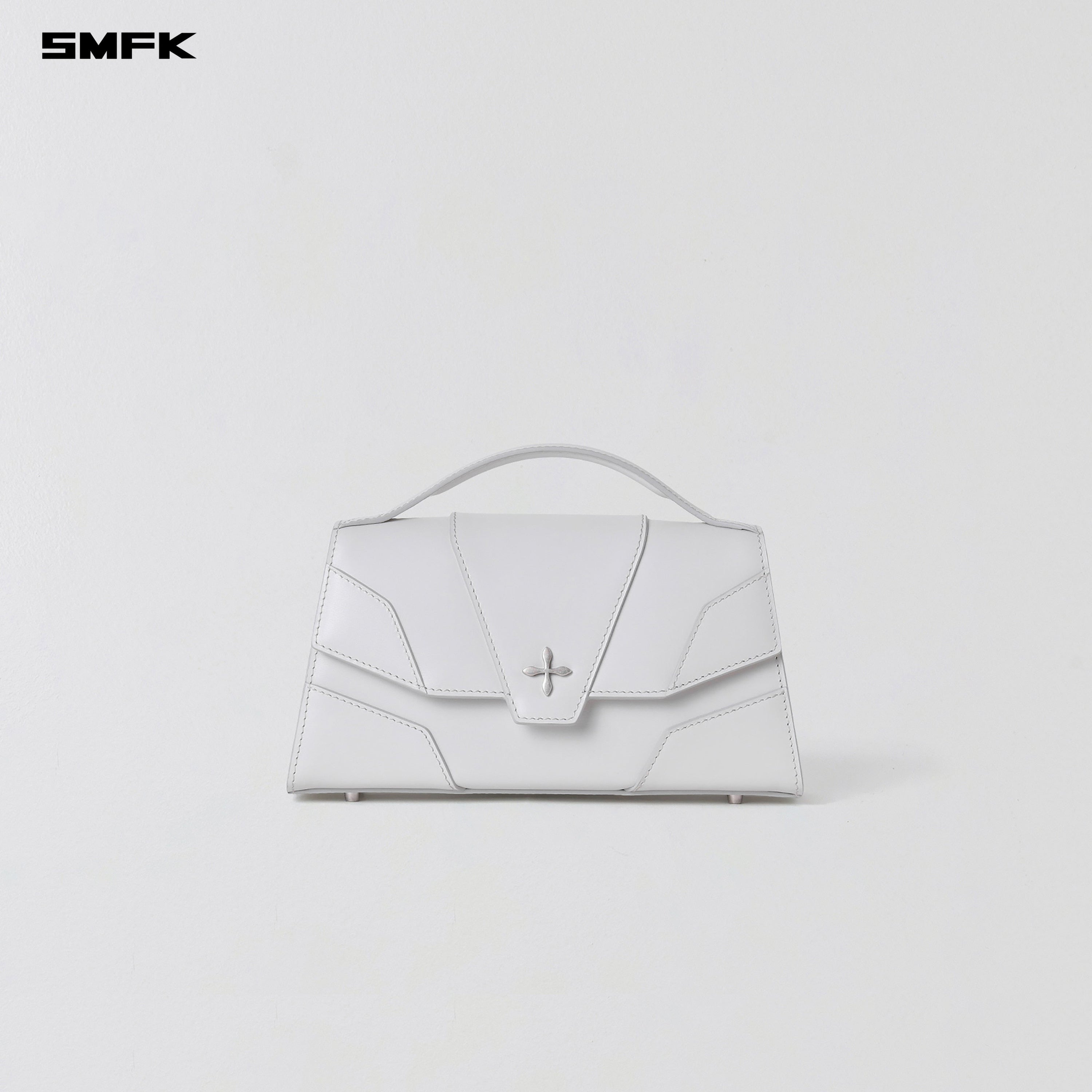 MIRAGE TRAPE EVENING BAG/SMALL ASHEN WHITE