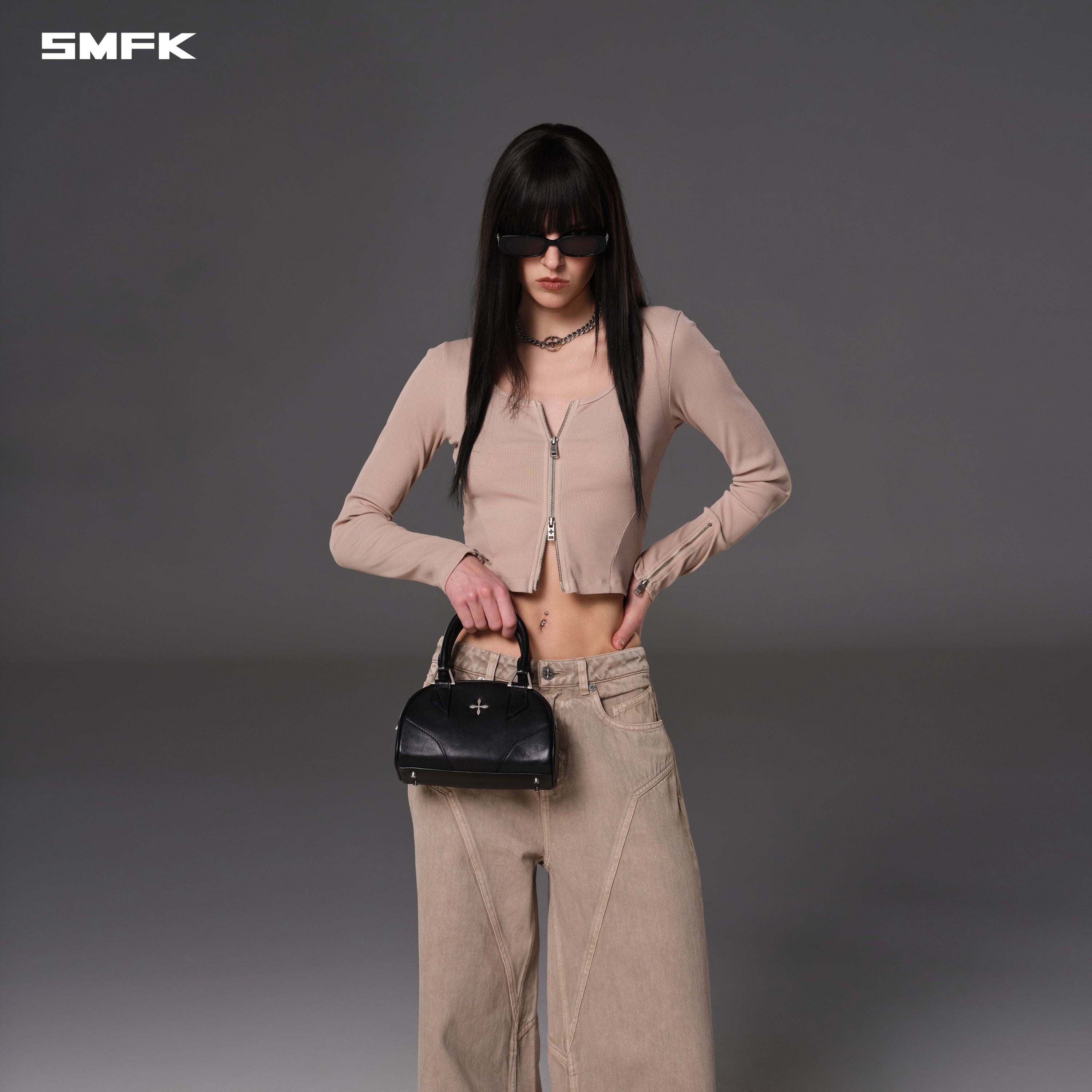 MIRAGE TRAPE BAG/SMALL WILD BLACK