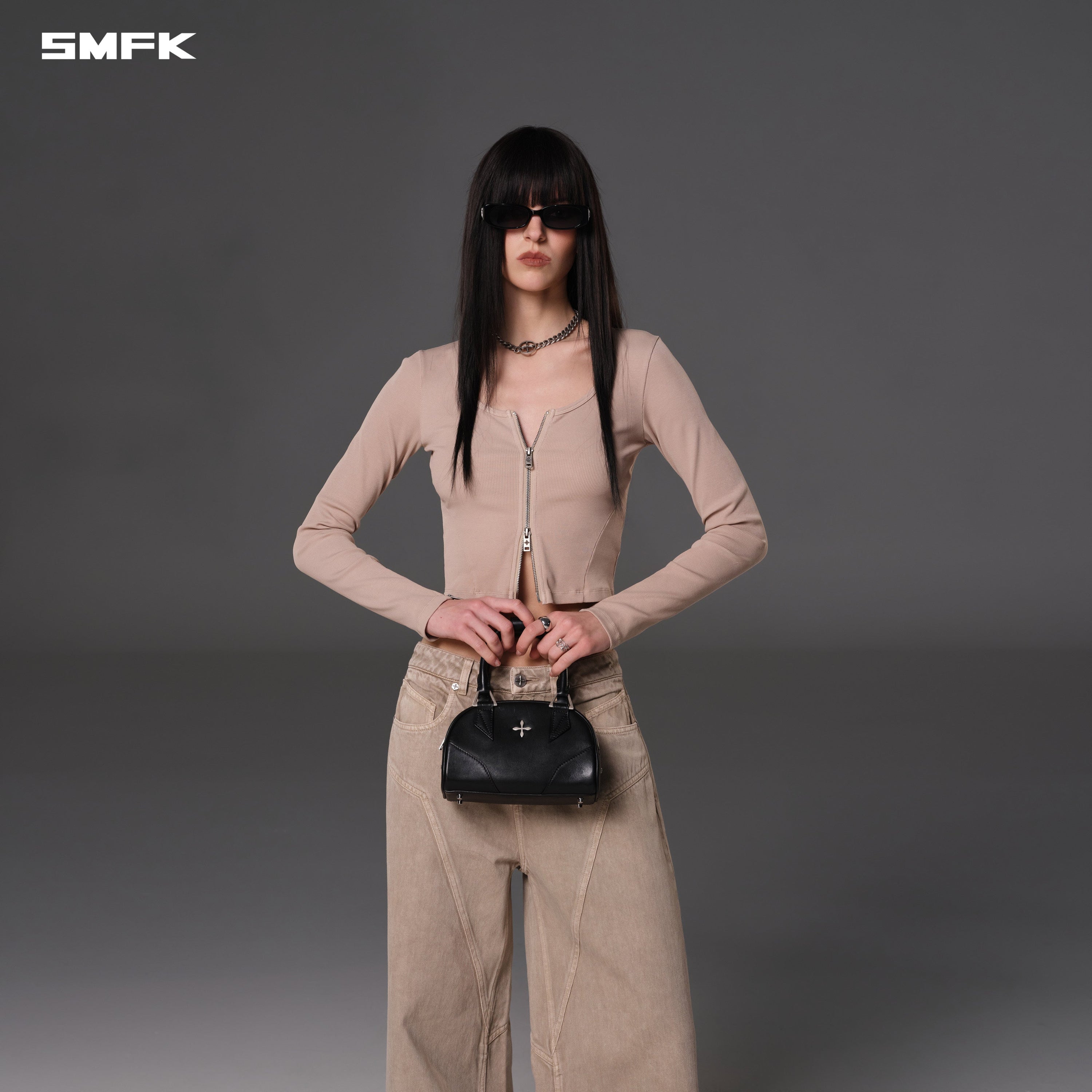 MIRAGE TRAPE BAG/SMALL WILD BLACK
