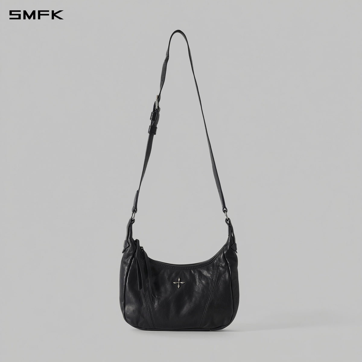 VINTAGE-FLOWING BOHO CROSSBODY BAG/SMALL WILD BLACK