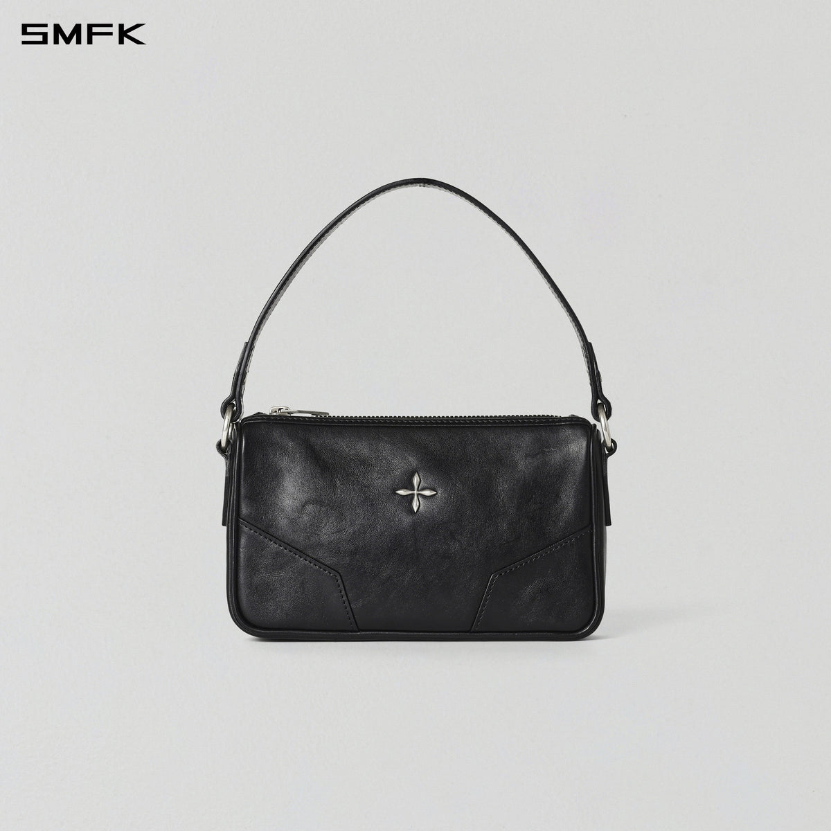 CORE CLASSIC LEATHER SHOULDER BAG/SMALL WILD BLACK